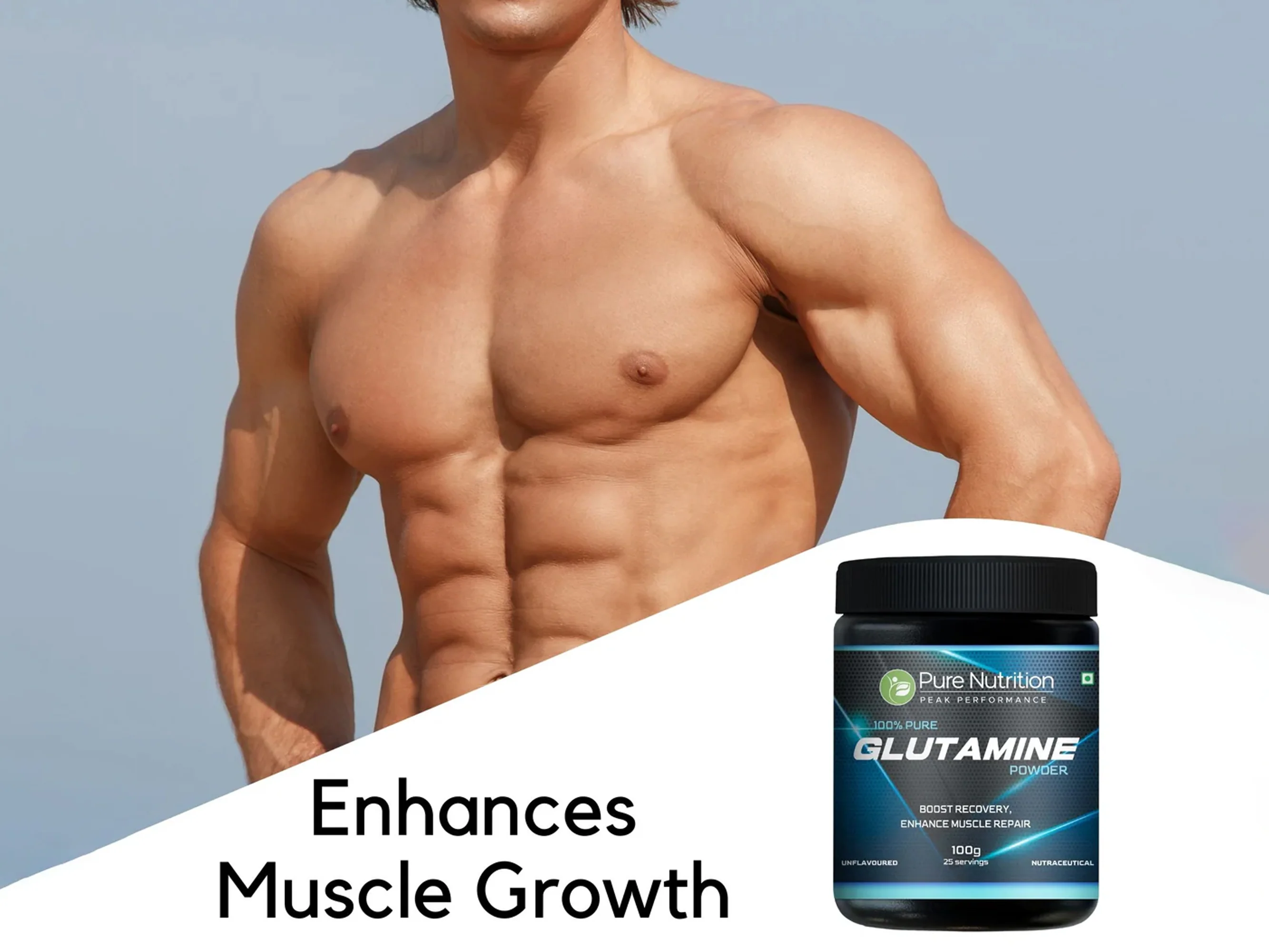 Pure Nutrition Glutamine Nutraceutical Powder - Unflavoured - Image 3