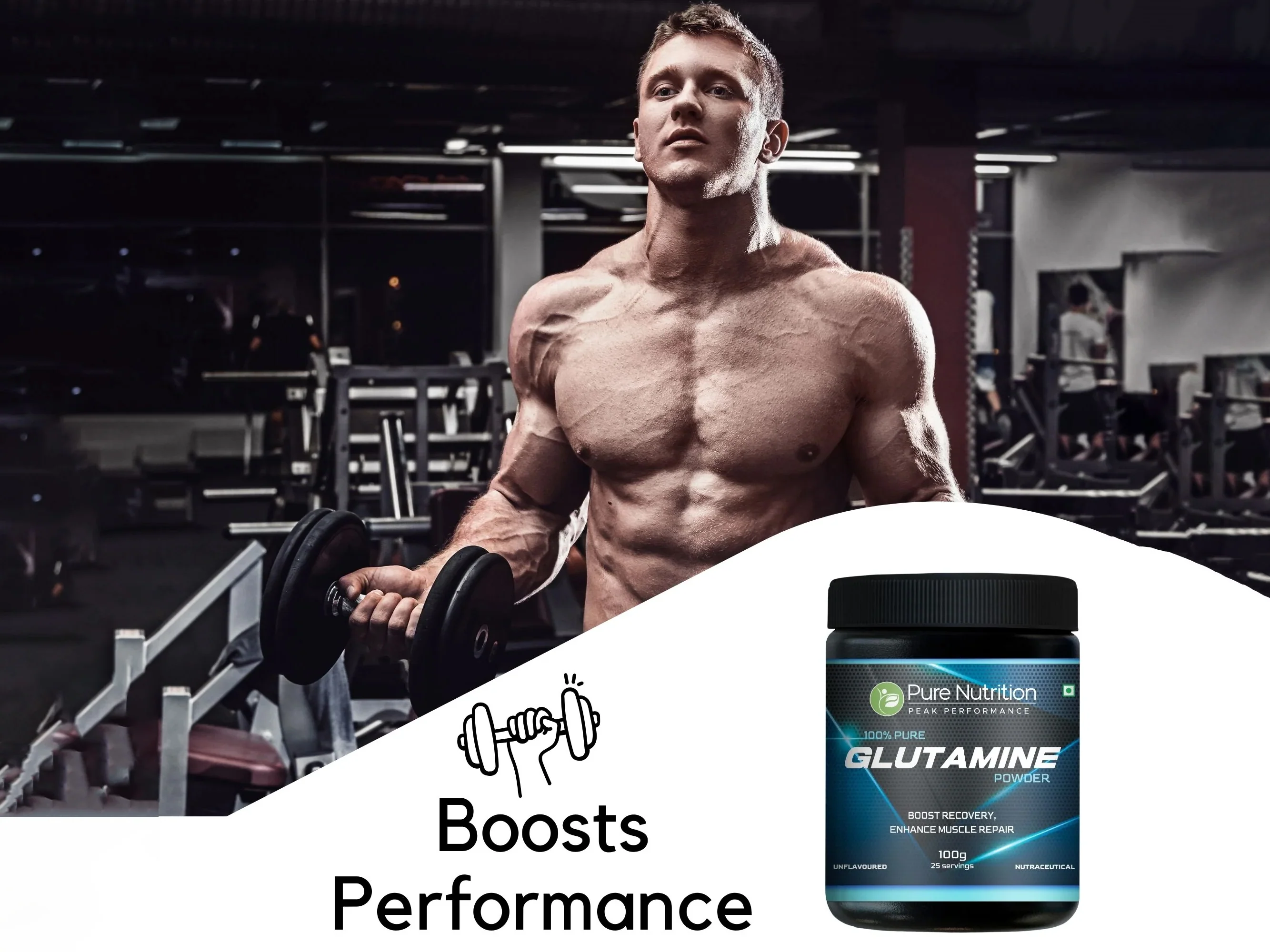 Pure Nutrition Glutamine Nutraceutical Powder - Unflavoured - Image 4