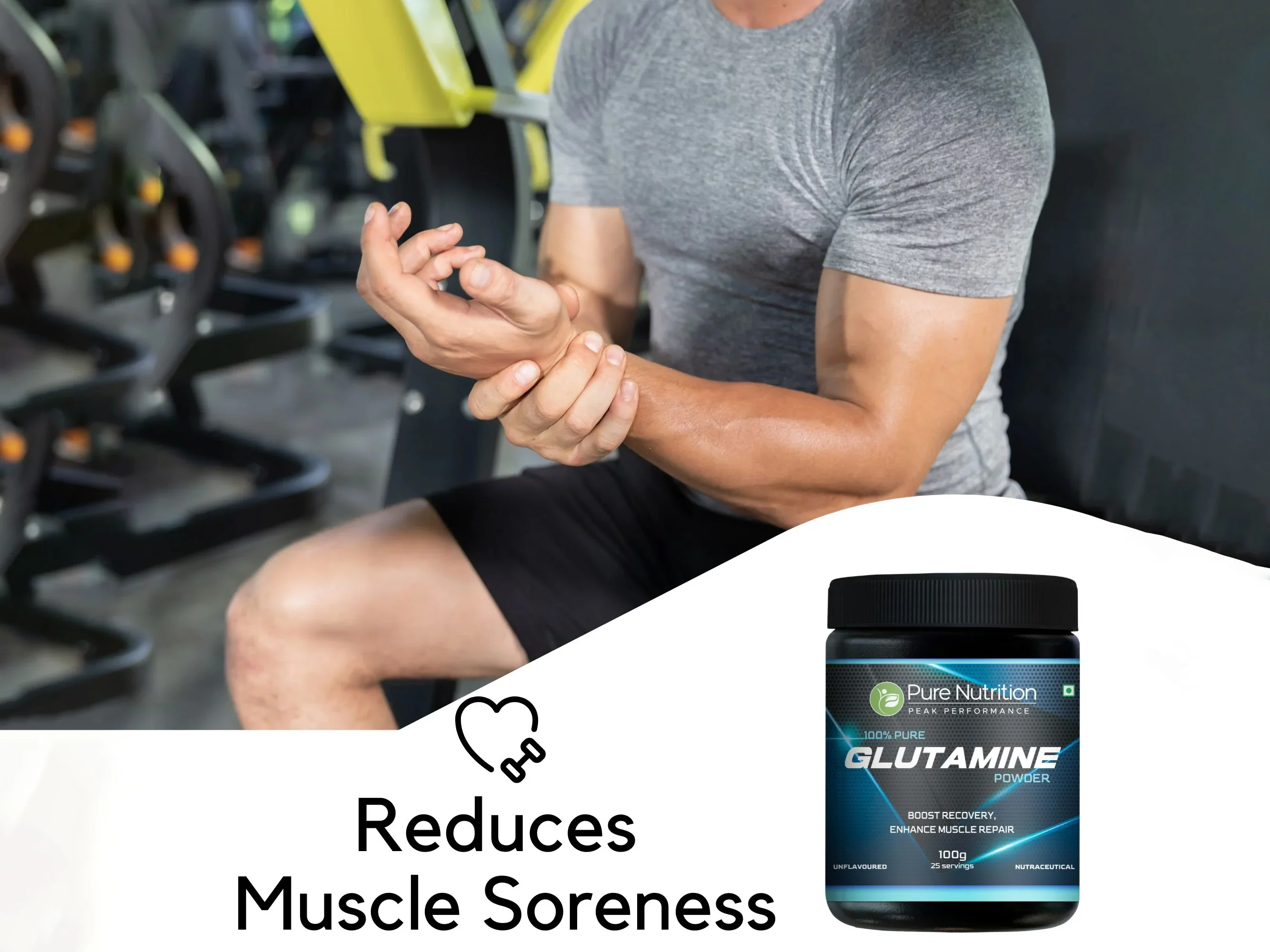 Pure Nutrition Glutamine Nutraceutical Powder - Unflavoured - Image 6