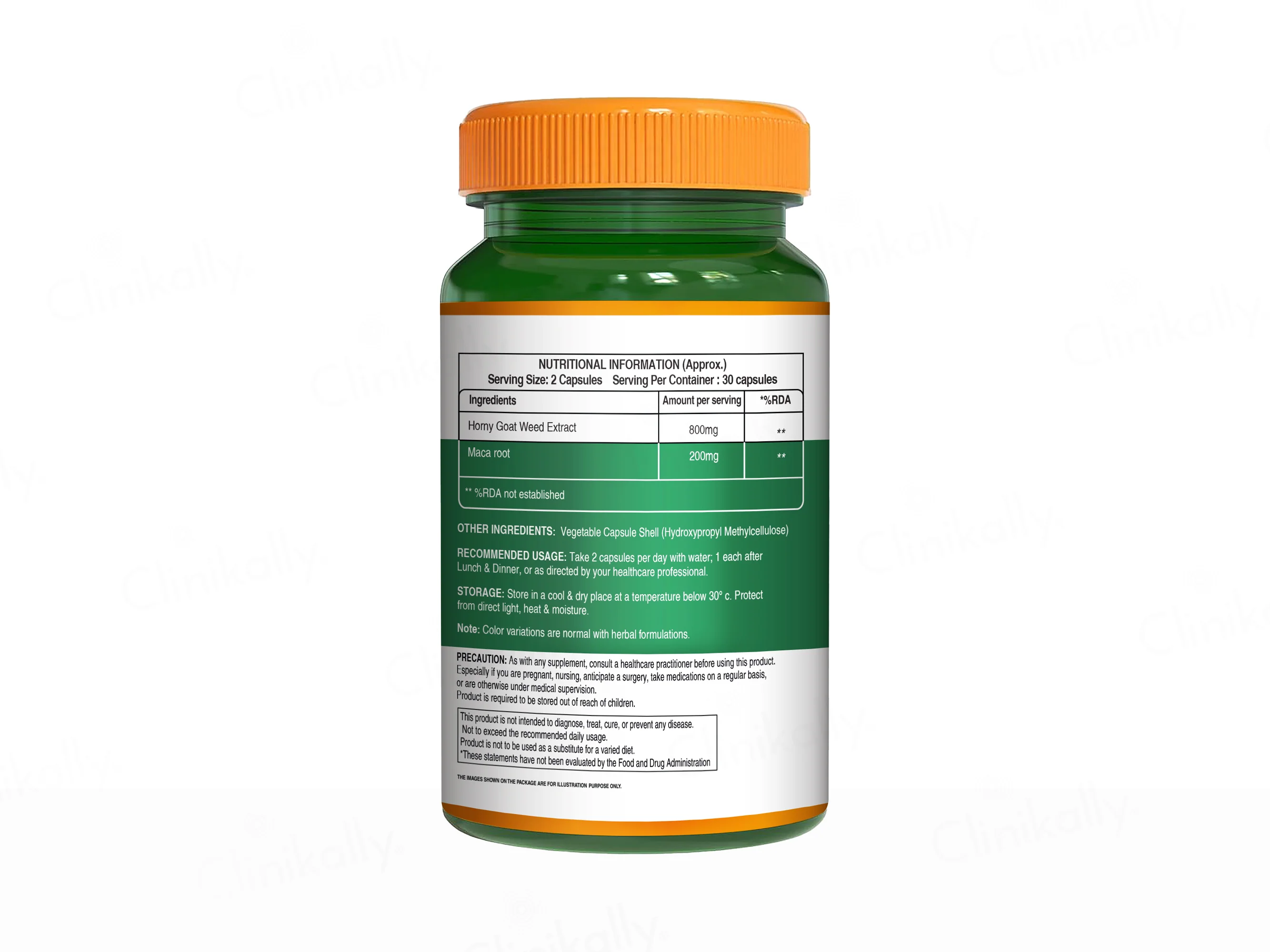 Pure Nutrition Horny Goat Weed 1000mg Veg Capsule - Image 8