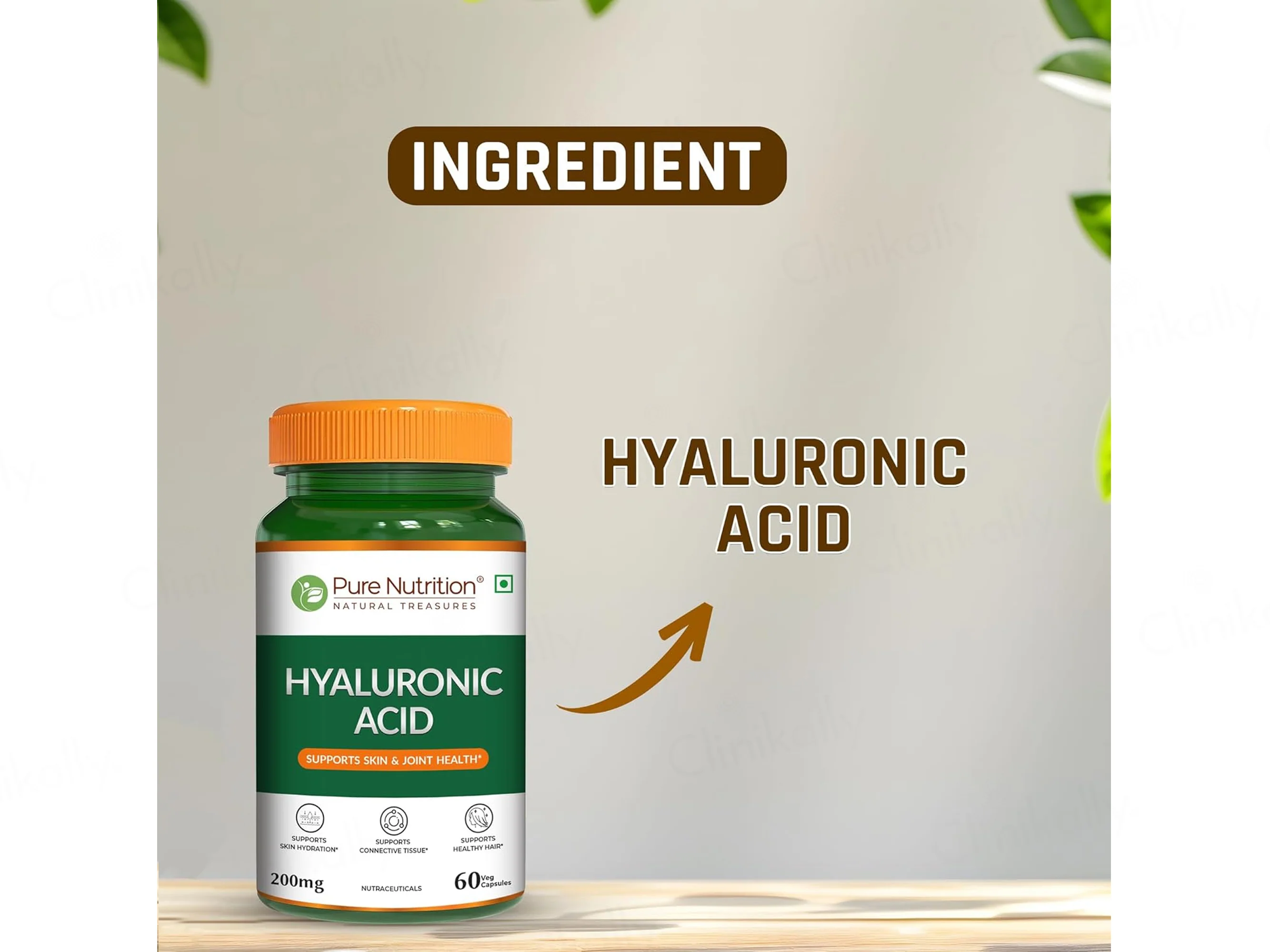 Pure Nutrition Hyaluronic Acid 200mg Veg Capsule - Image 4