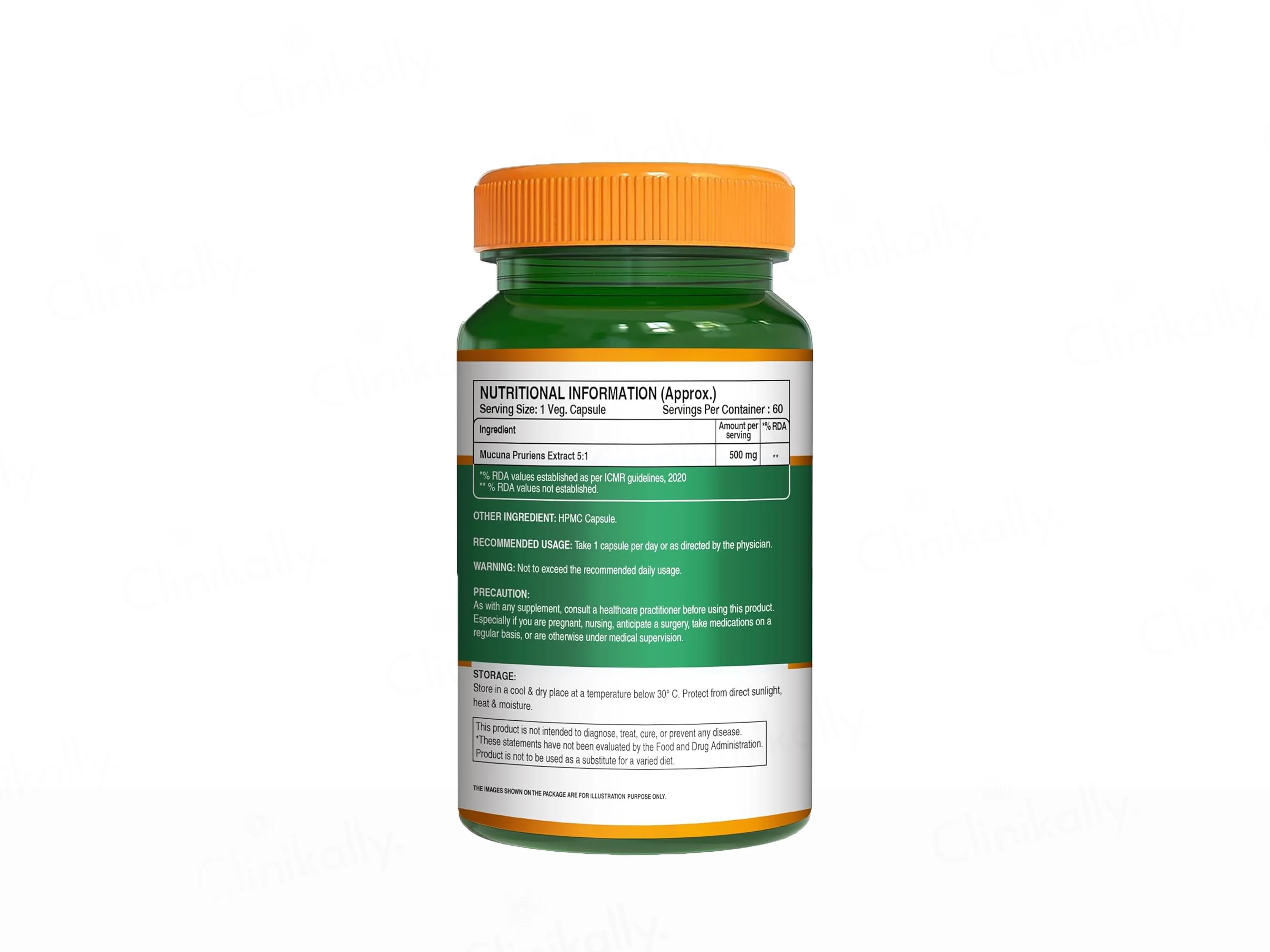 Pure Nutrition Kapikachhu Mucuna Pruriens 500mg Veg Capsule - Image 6