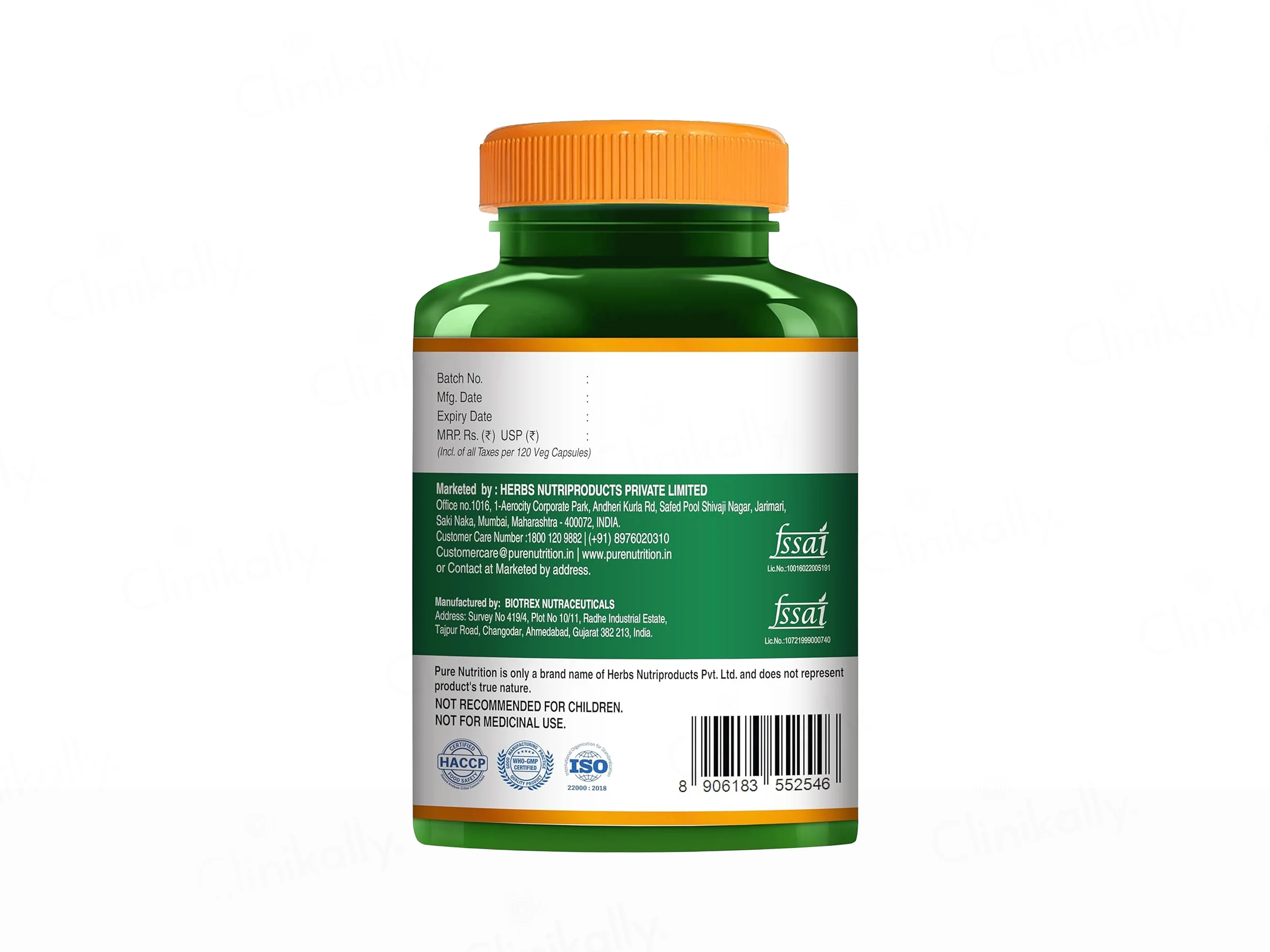 Pure Nutrition L-Glycine 500mg Veg Capsule - Image 7