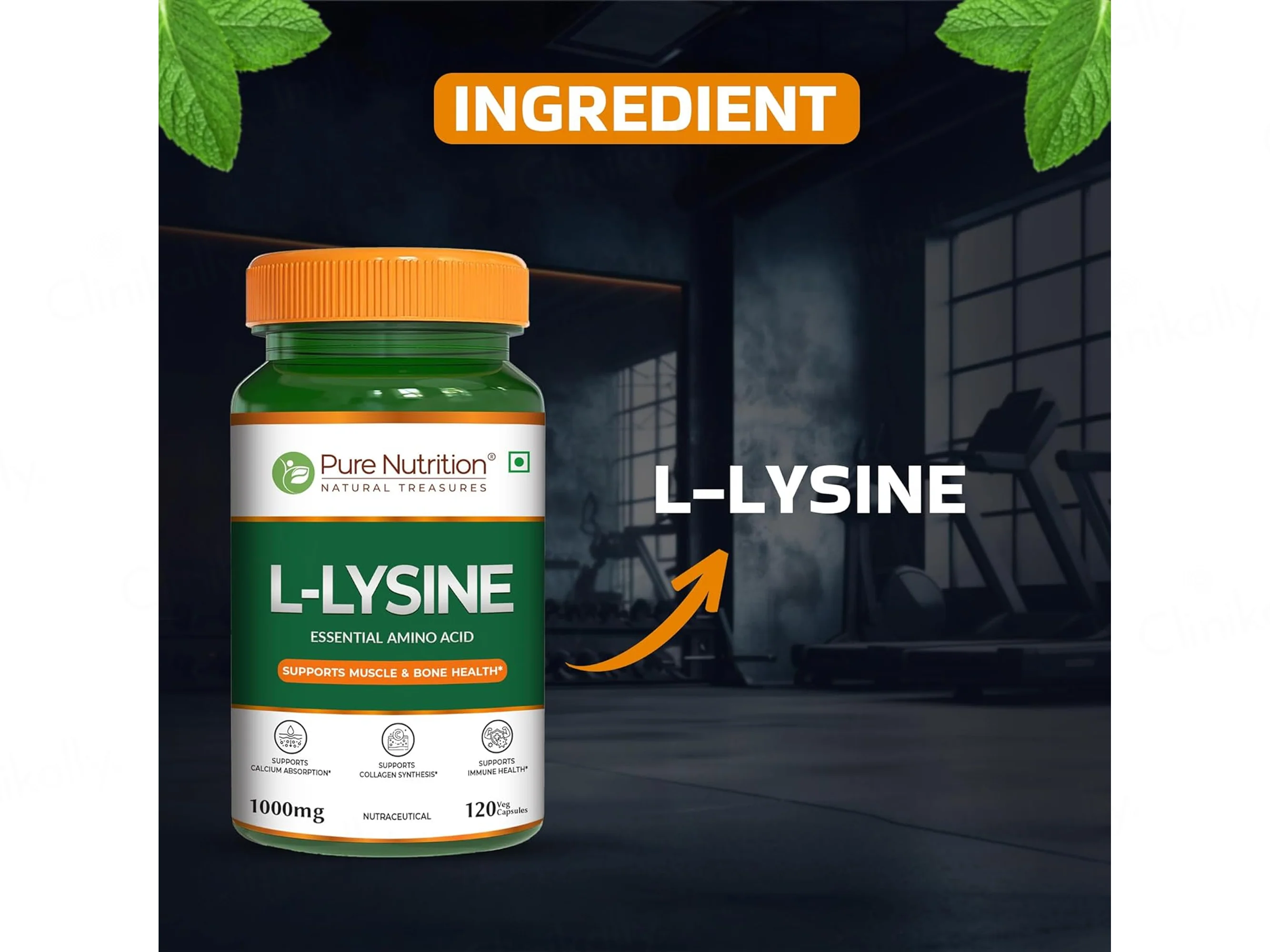 Pure Nutrition L-Lysine 1000mg Veg Capsule - Image 5