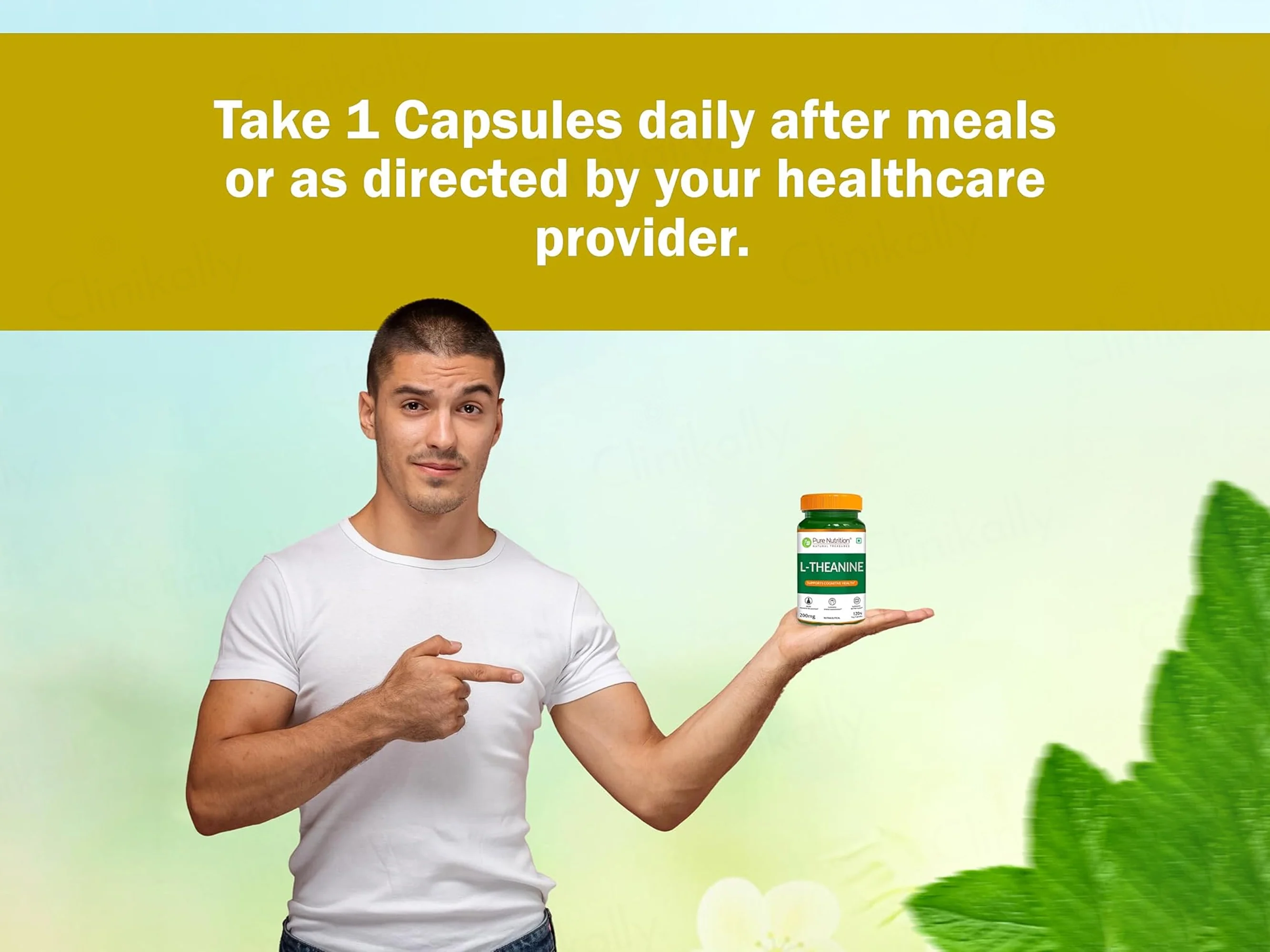 Pure Nutrition L-Theanine 200mg Veg Capsule - Image 7