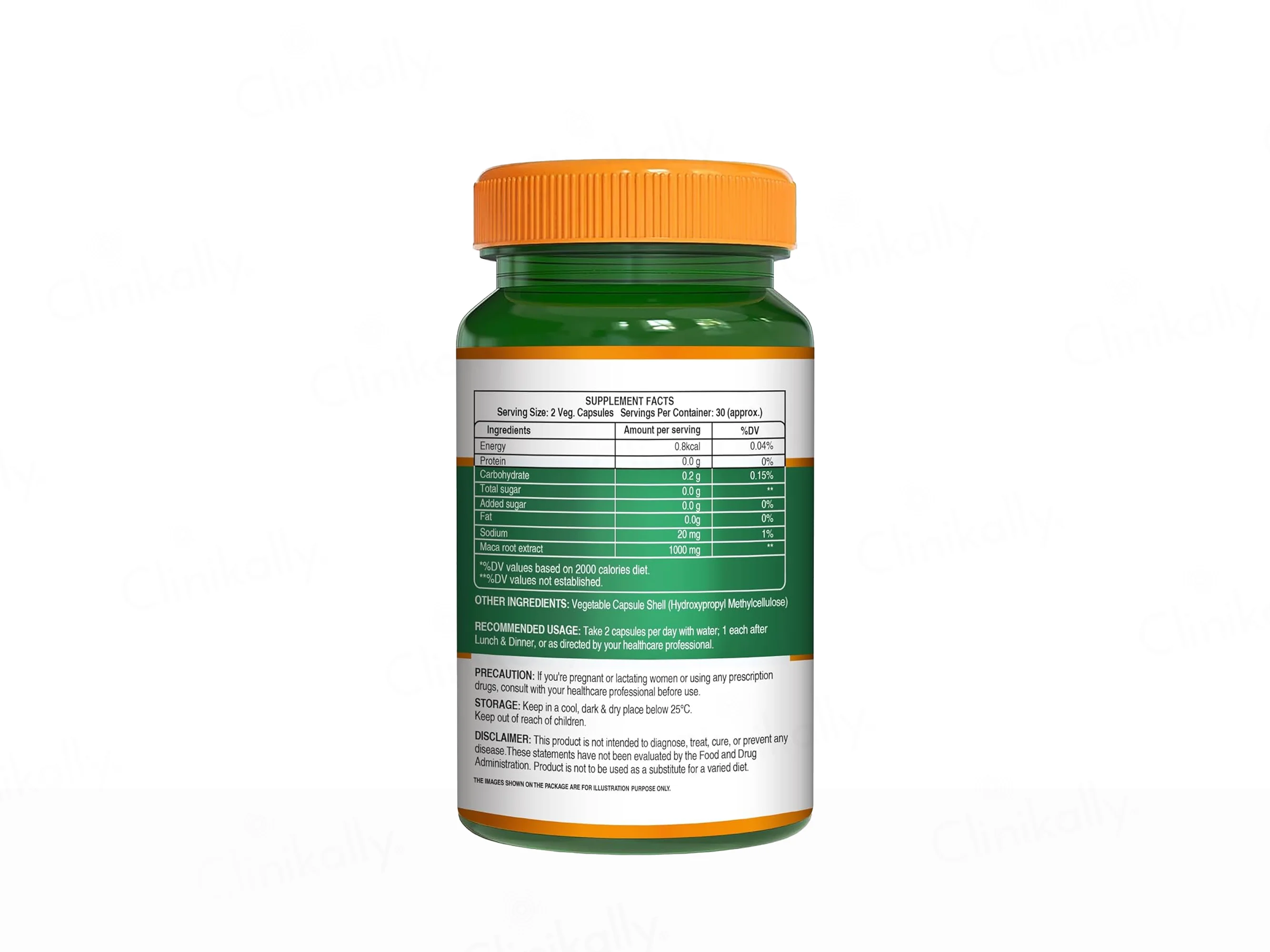 Pure Nutrition Maca Root Veg Extract 1000mg Capsule - Image 3