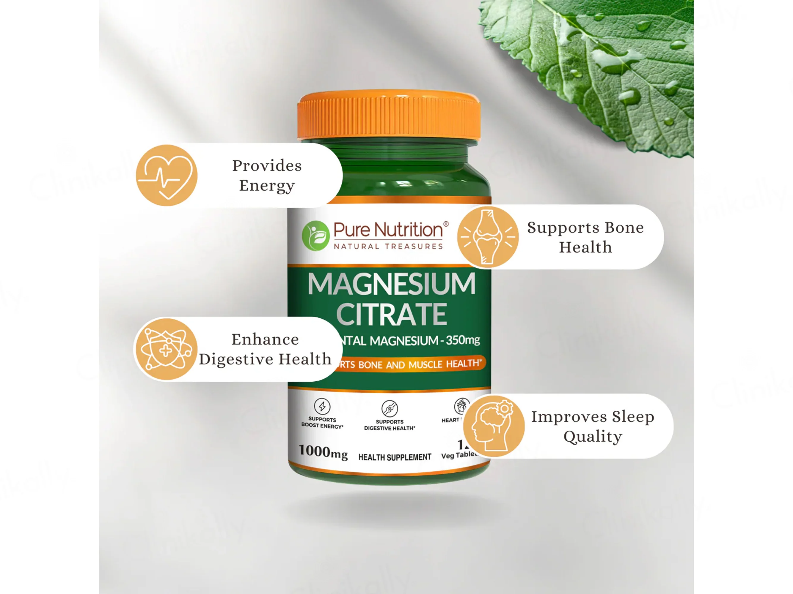 Pure Nutrition Magnesium Citrate Veg Tablet - Image 2
