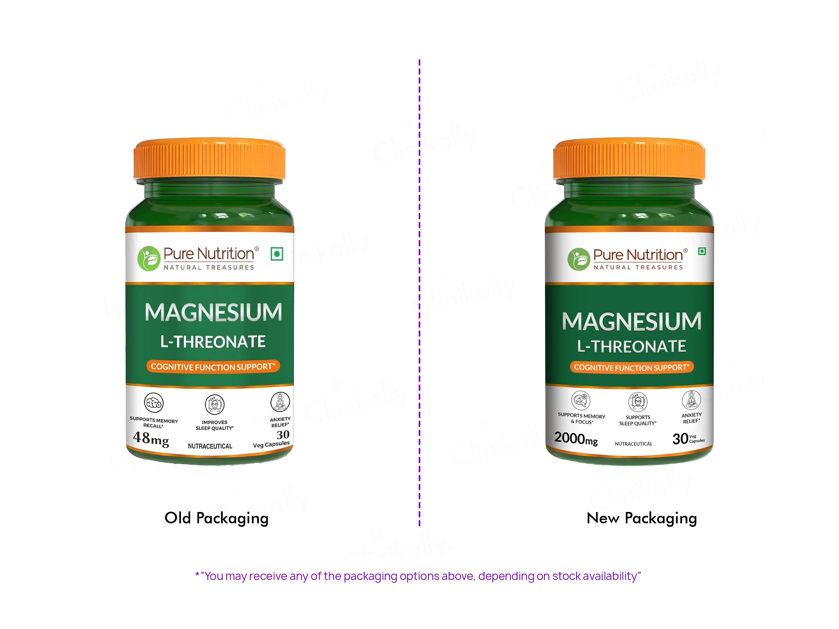 Pure Nutrition Magnesium L-Threonate Veg Capsule - Image 2