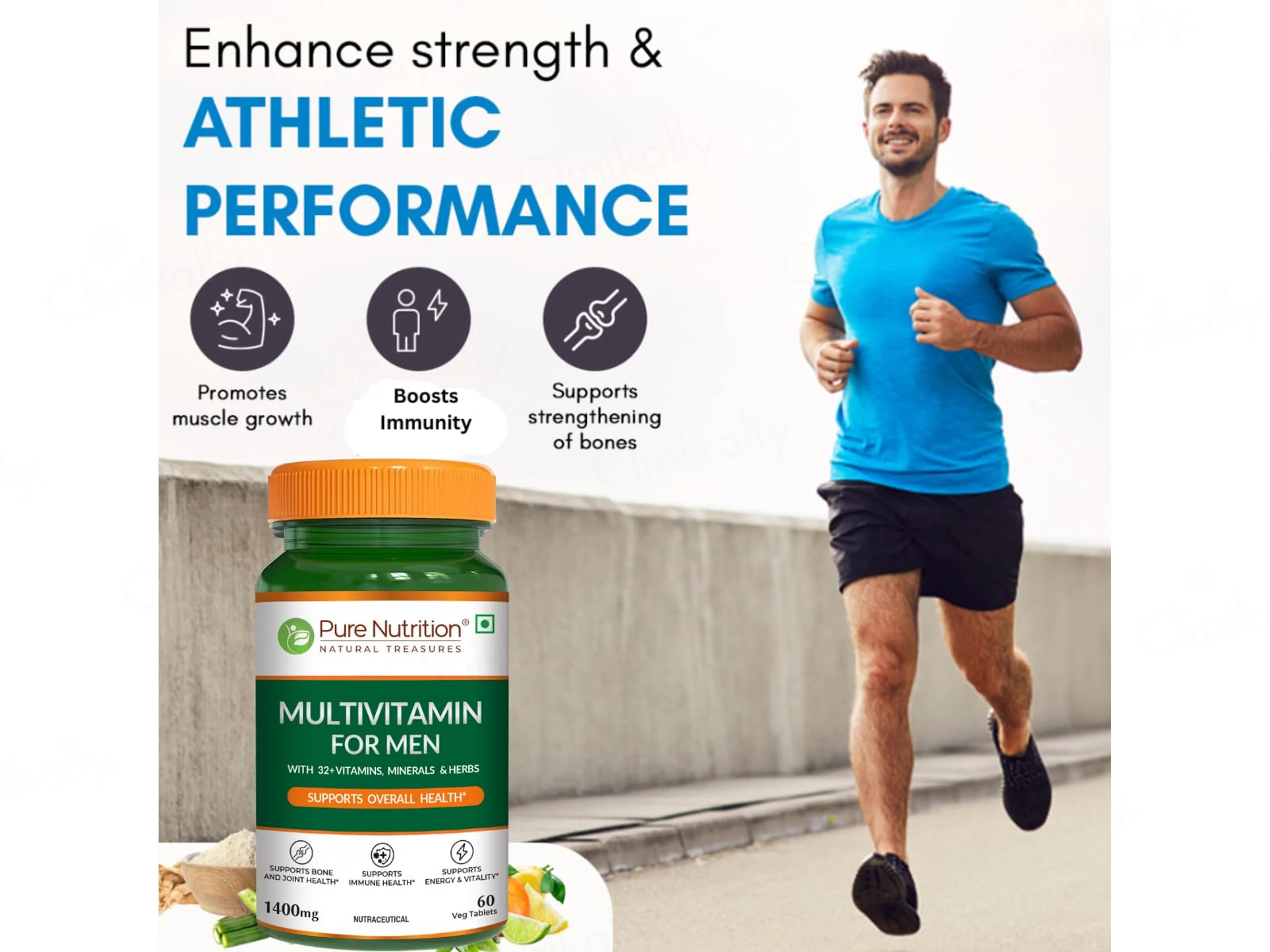 Pure Nutrition Multivitamin Veg Tablet For Men - Image 11