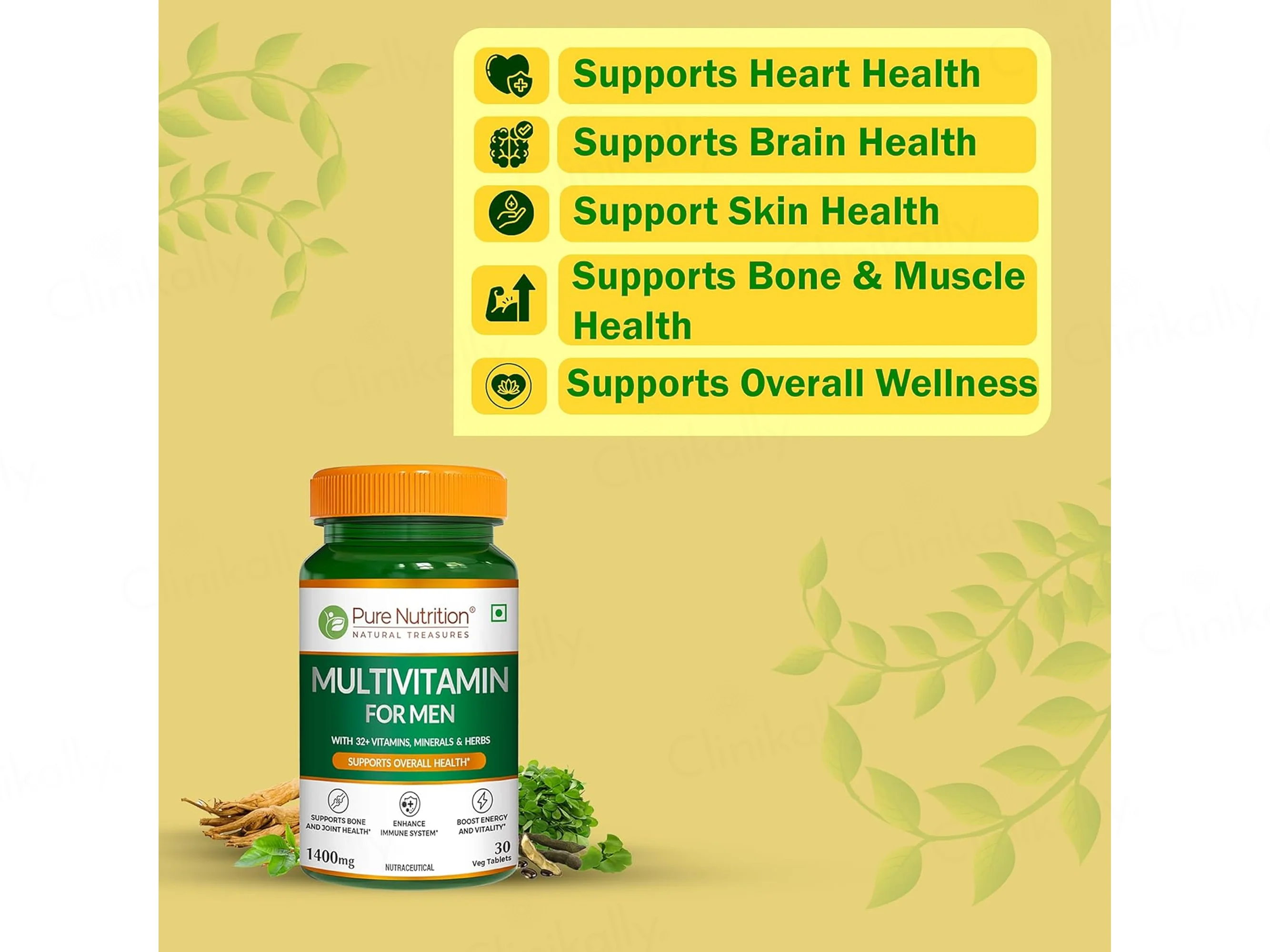 Pure Nutrition Multivitamin Veg Tablet For Men - Image 4
