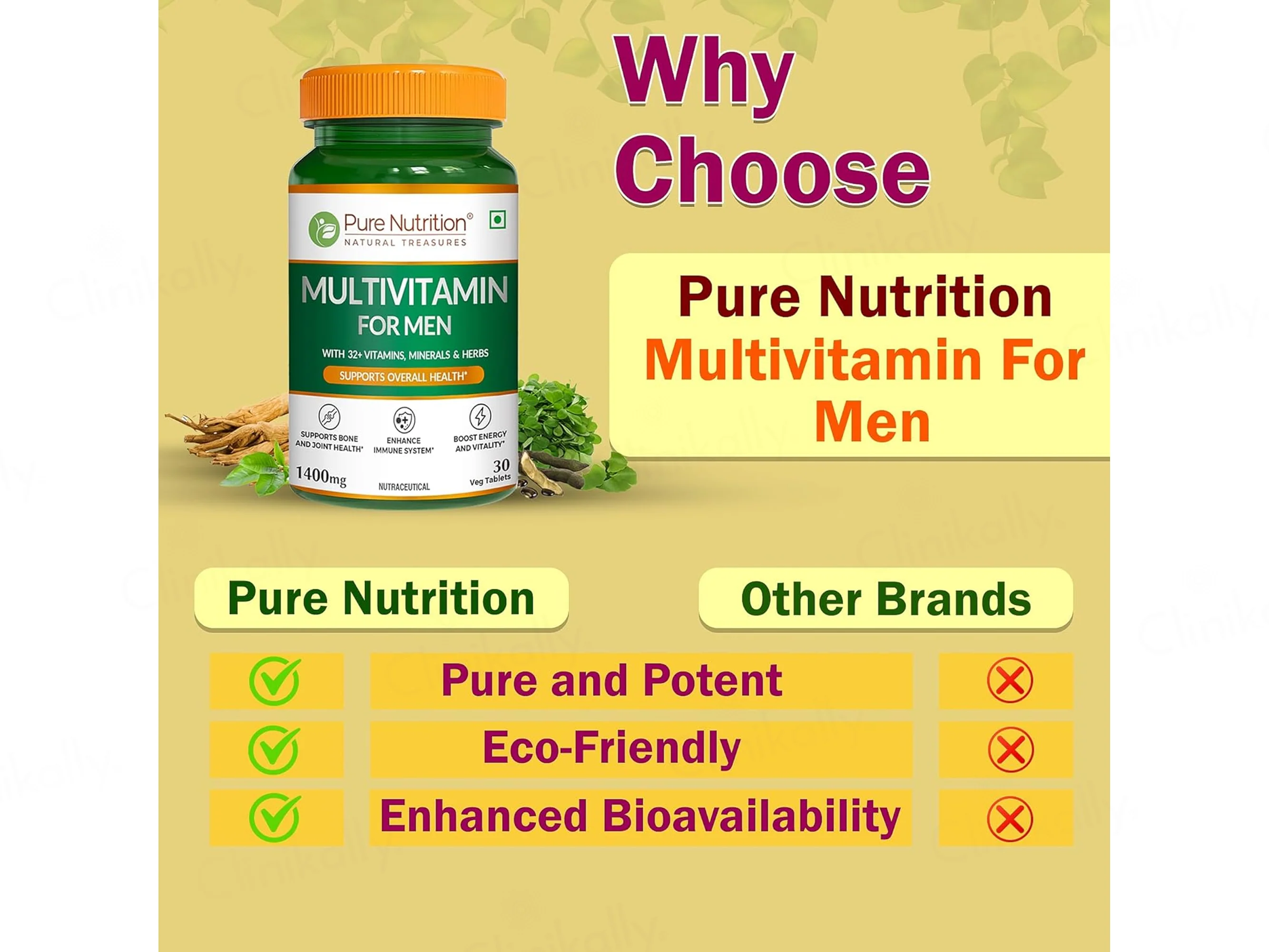 Pure Nutrition Multivitamin Veg Tablet For Men - Image 7