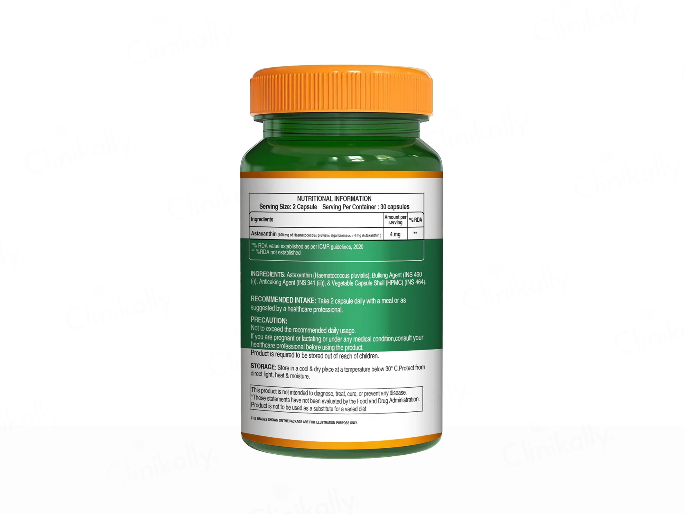 Pure Nutrition Naturally Sourced Astaxanthin 4mg Veg Capsule - Image 5
