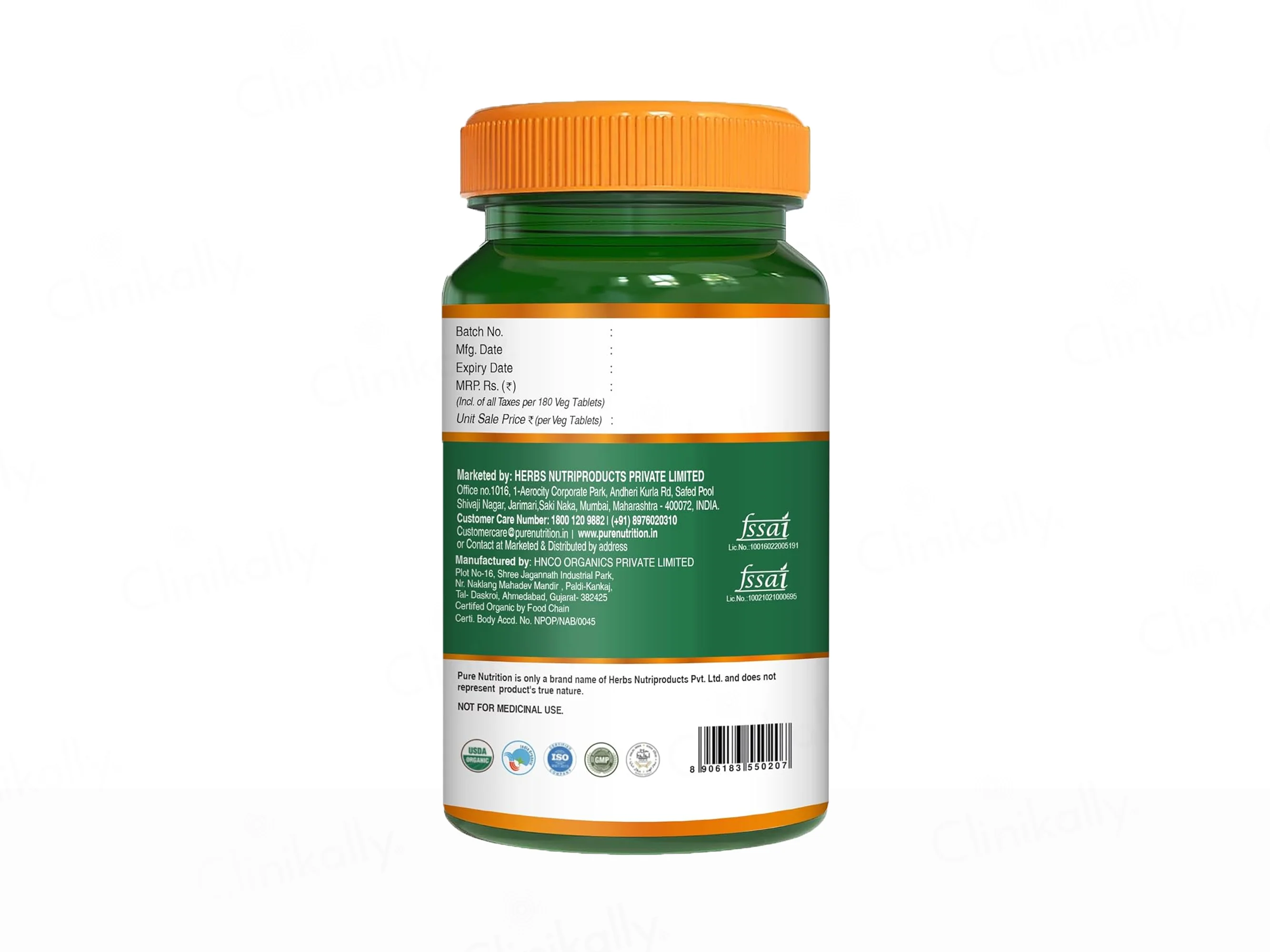 Pure Nutrition Organic Ashwagandha 1200mg Veg Tablet - Image 11