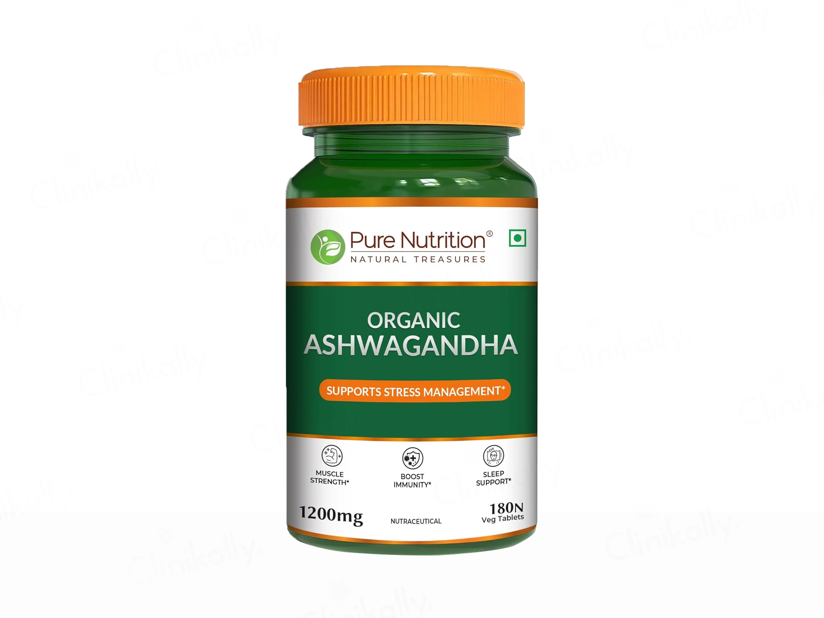 Pure Nutrition Organic Ashwagandha 1200mg Veg Tablet - Image 2