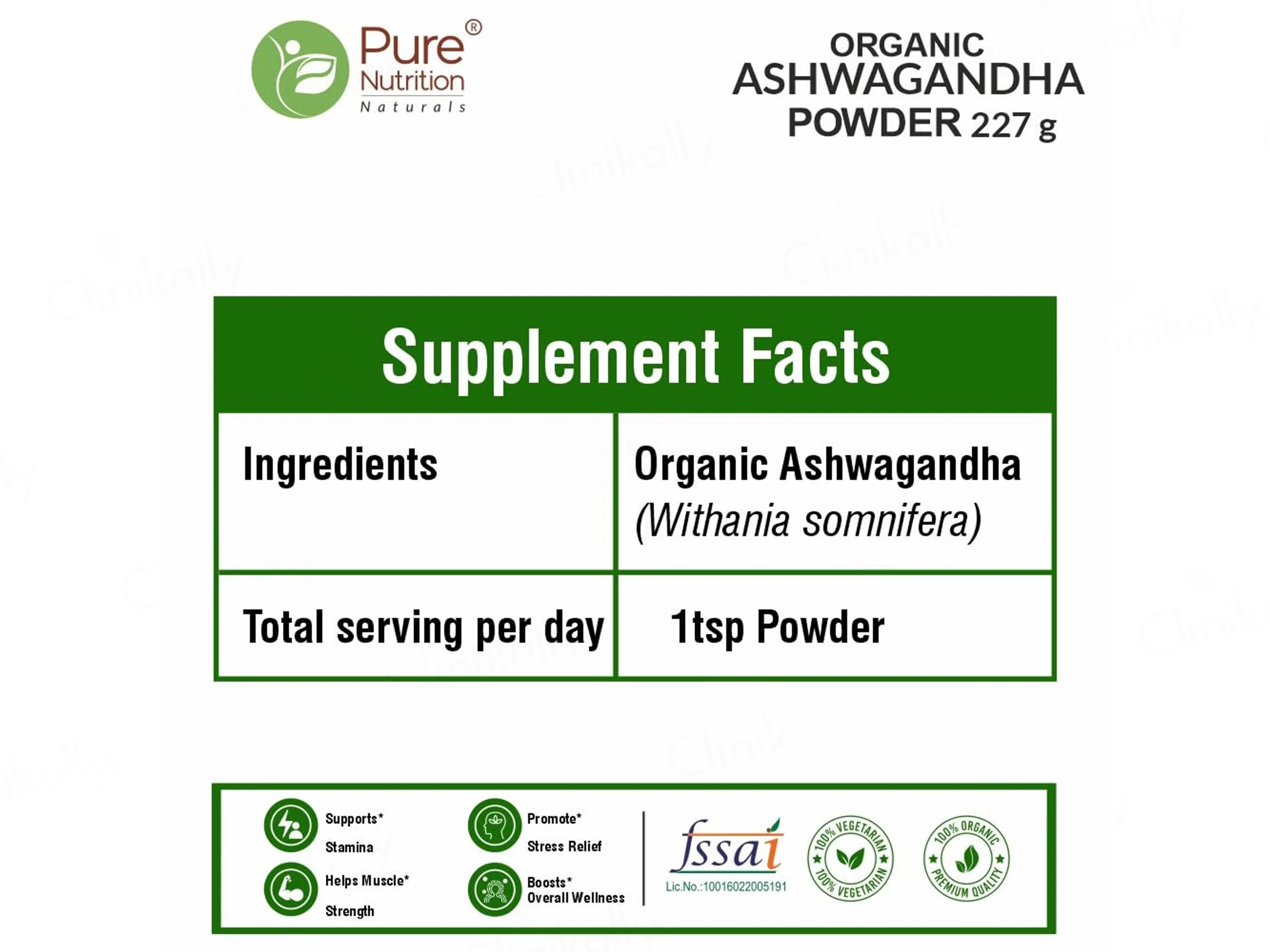 Pure Nutrition Organic Ashwagandha Powder - Image 5