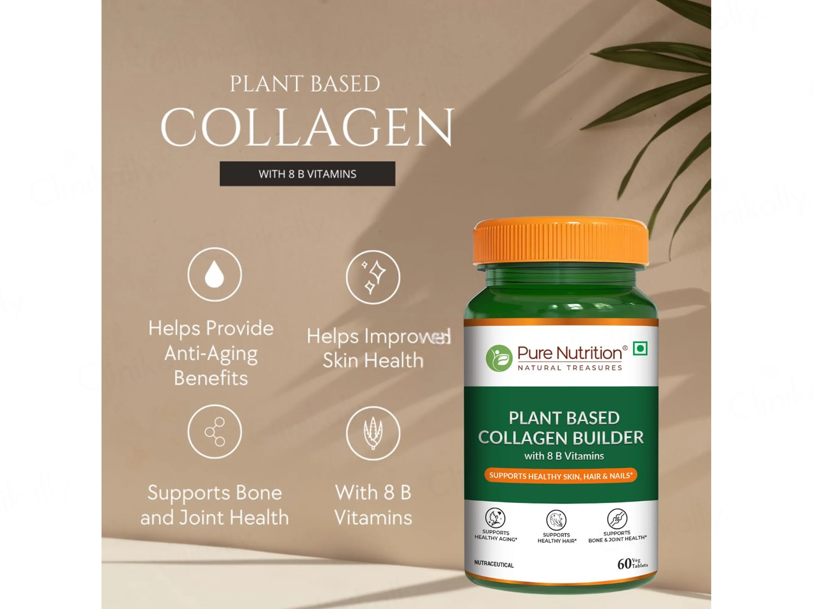 Pure Nutrition Plant Based Collagen Builder Veg Tablet - Image 2