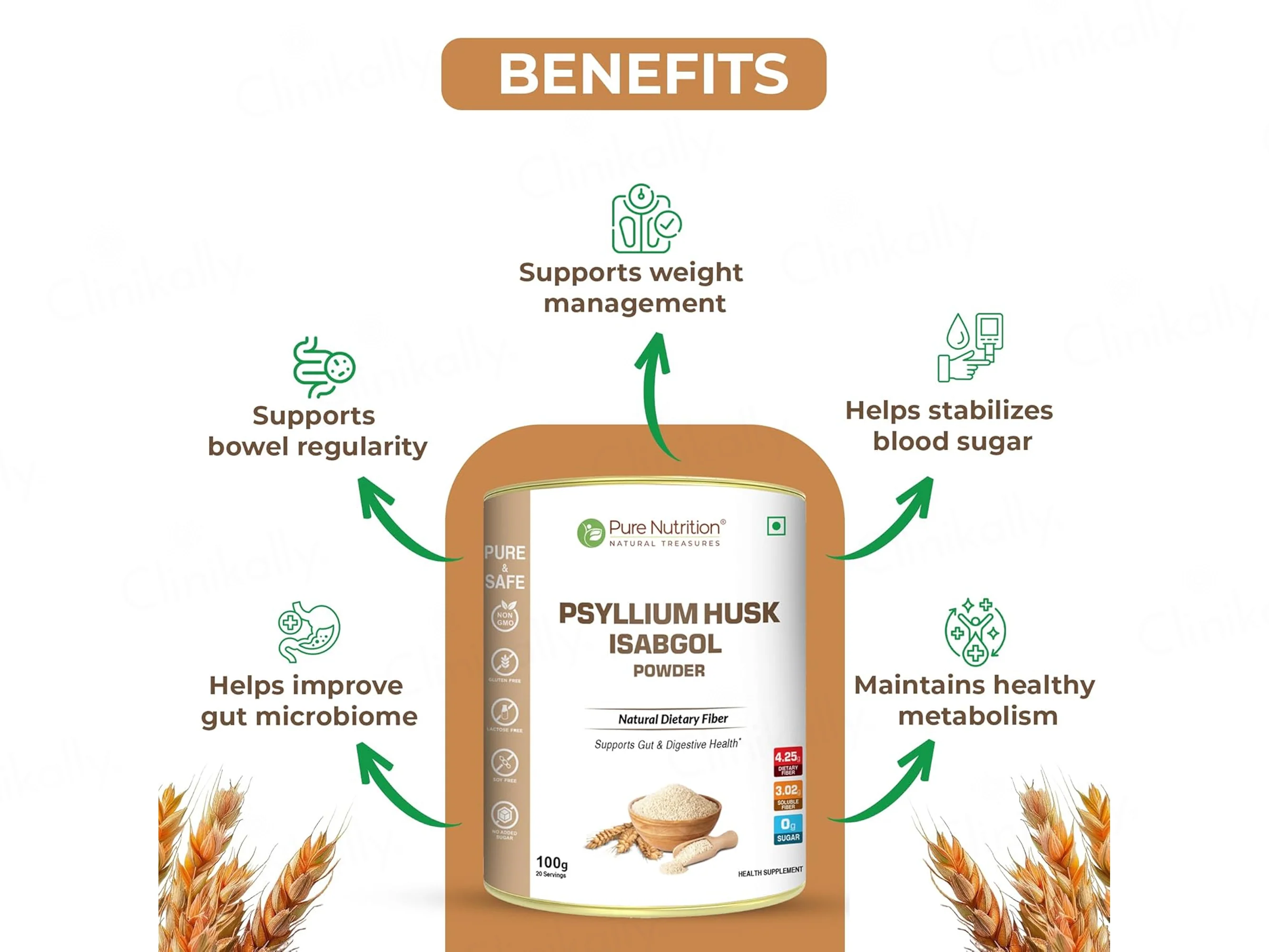 Pure Nutrition Psyllium Husk Isabgol Powder - Image 2
