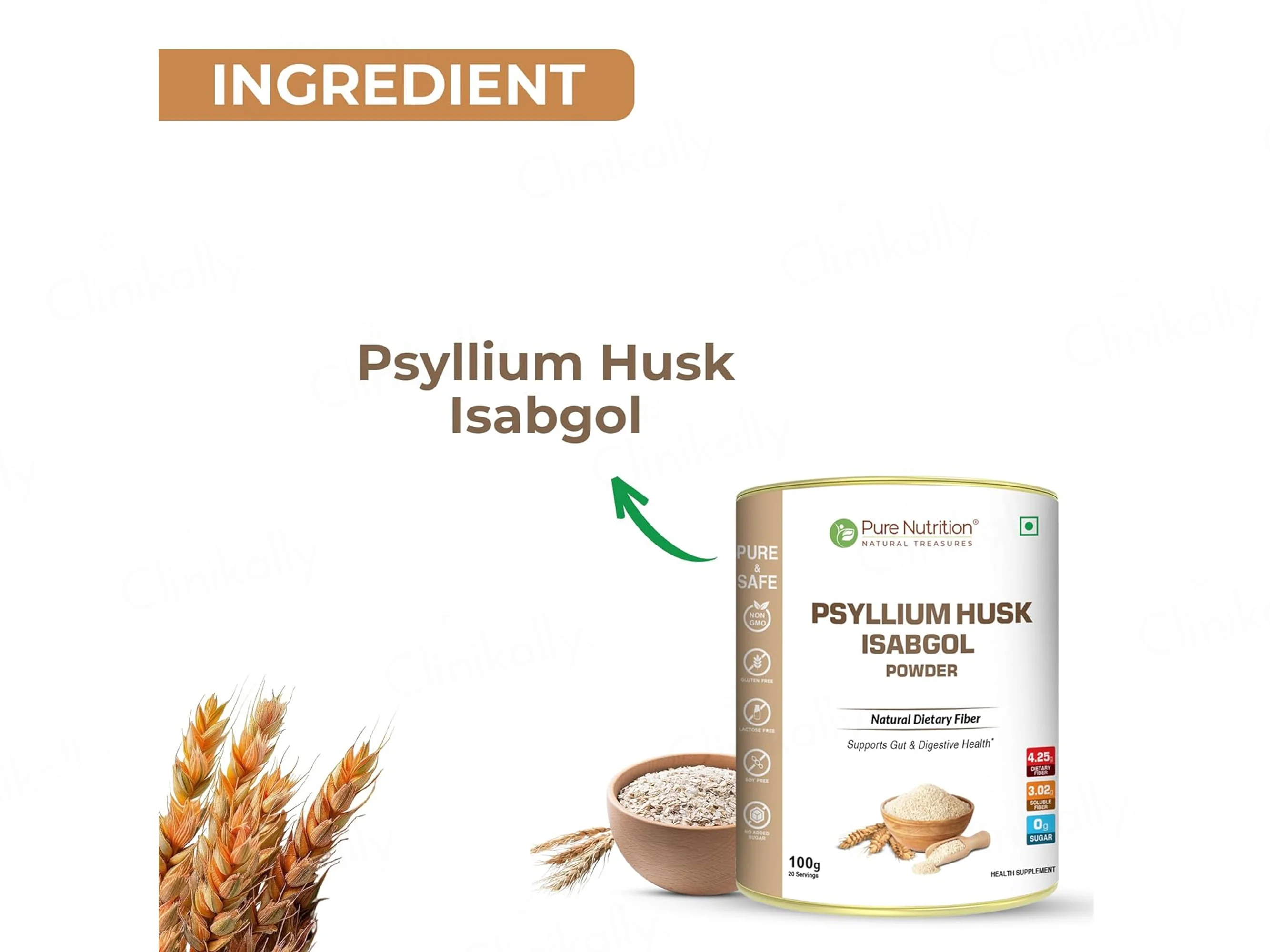 Pure Nutrition Psyllium Husk Isabgol Powder - Image 3