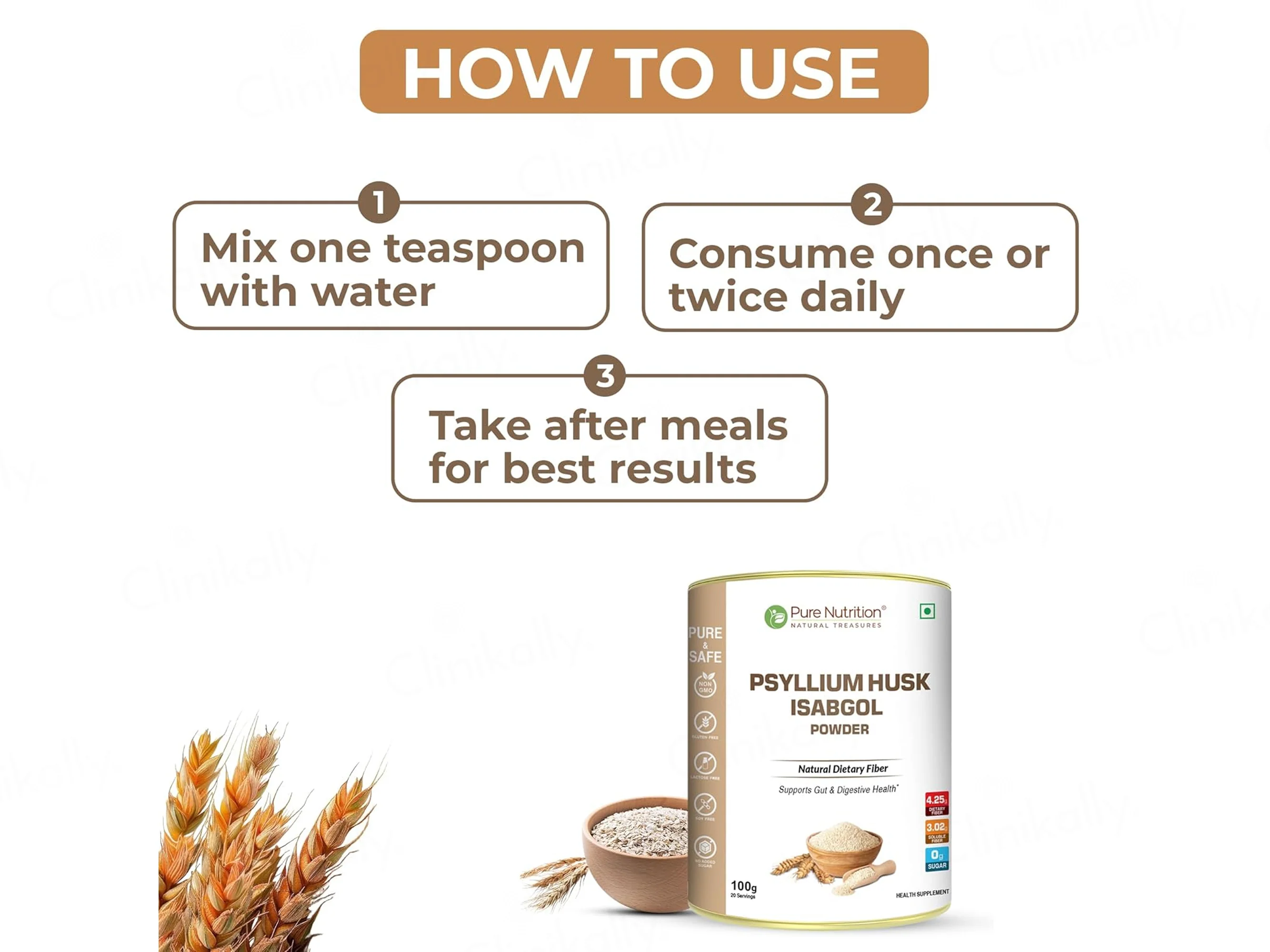 Pure Nutrition Psyllium Husk Isabgol Powder - Image 5