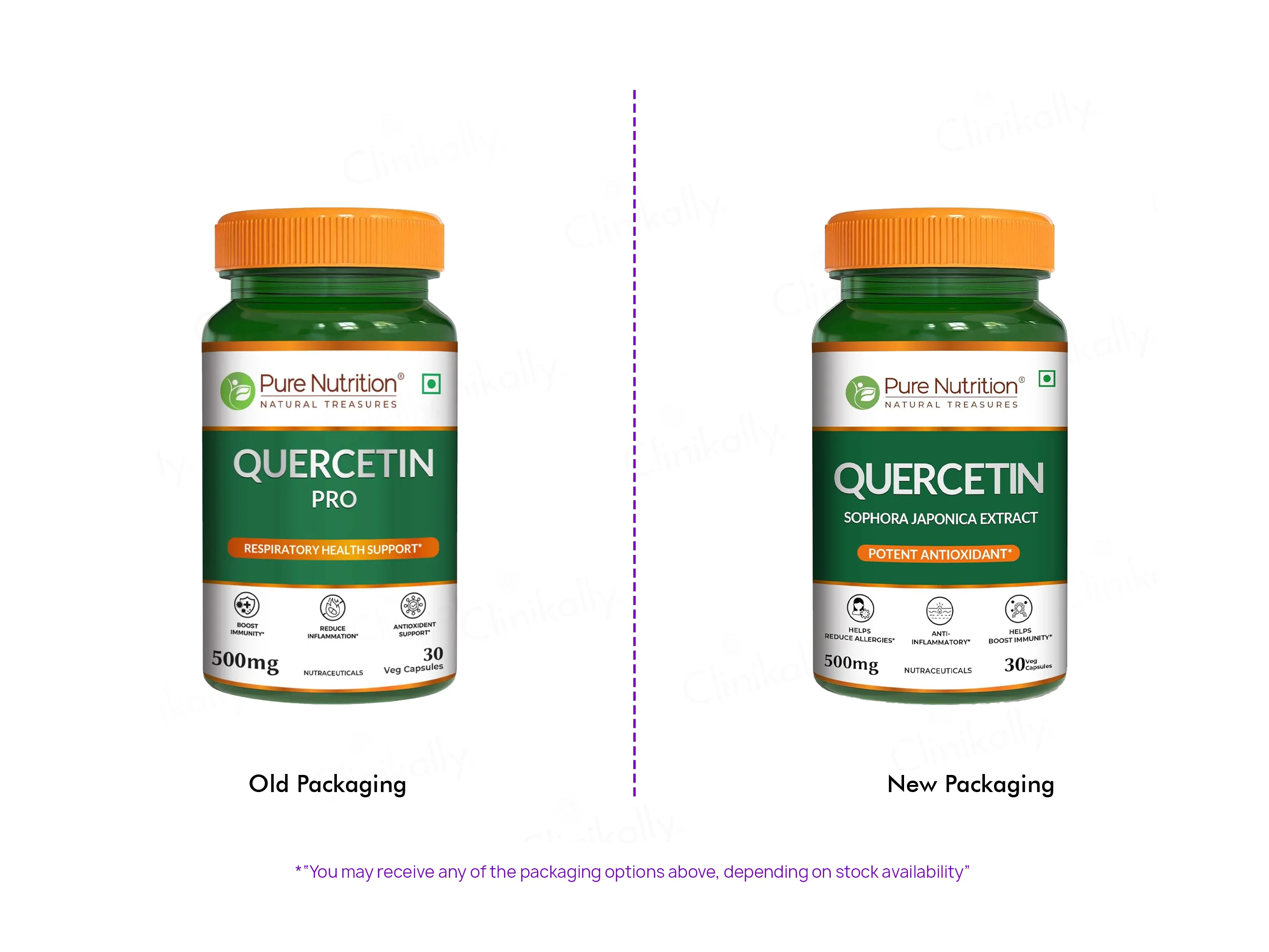 Pure Nutrition Quercetin 500mg Veg Capsule - Image 2