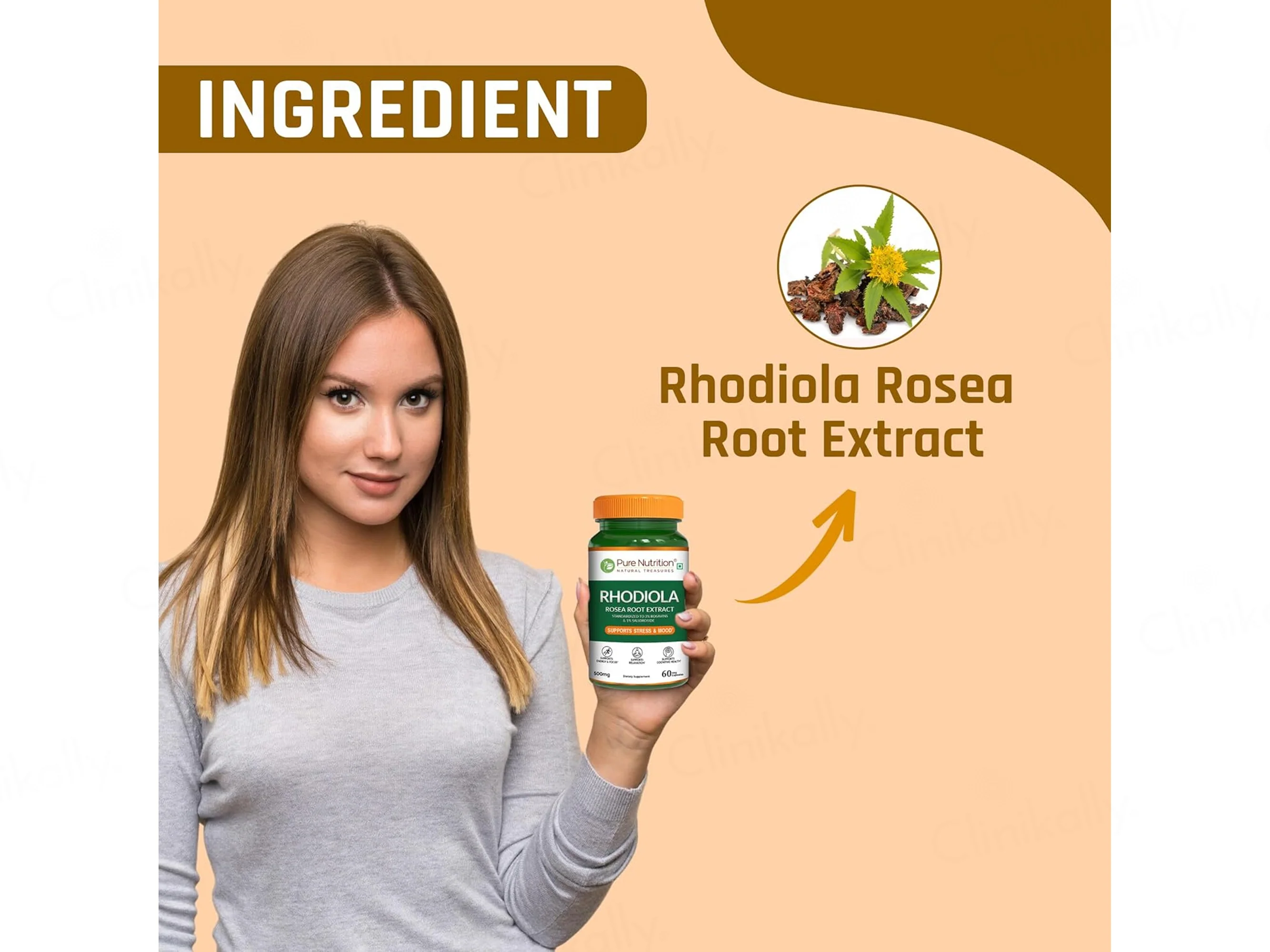Pure Nutrition Rhodiola Rosea Root Extract Veg Capsule - Image 4