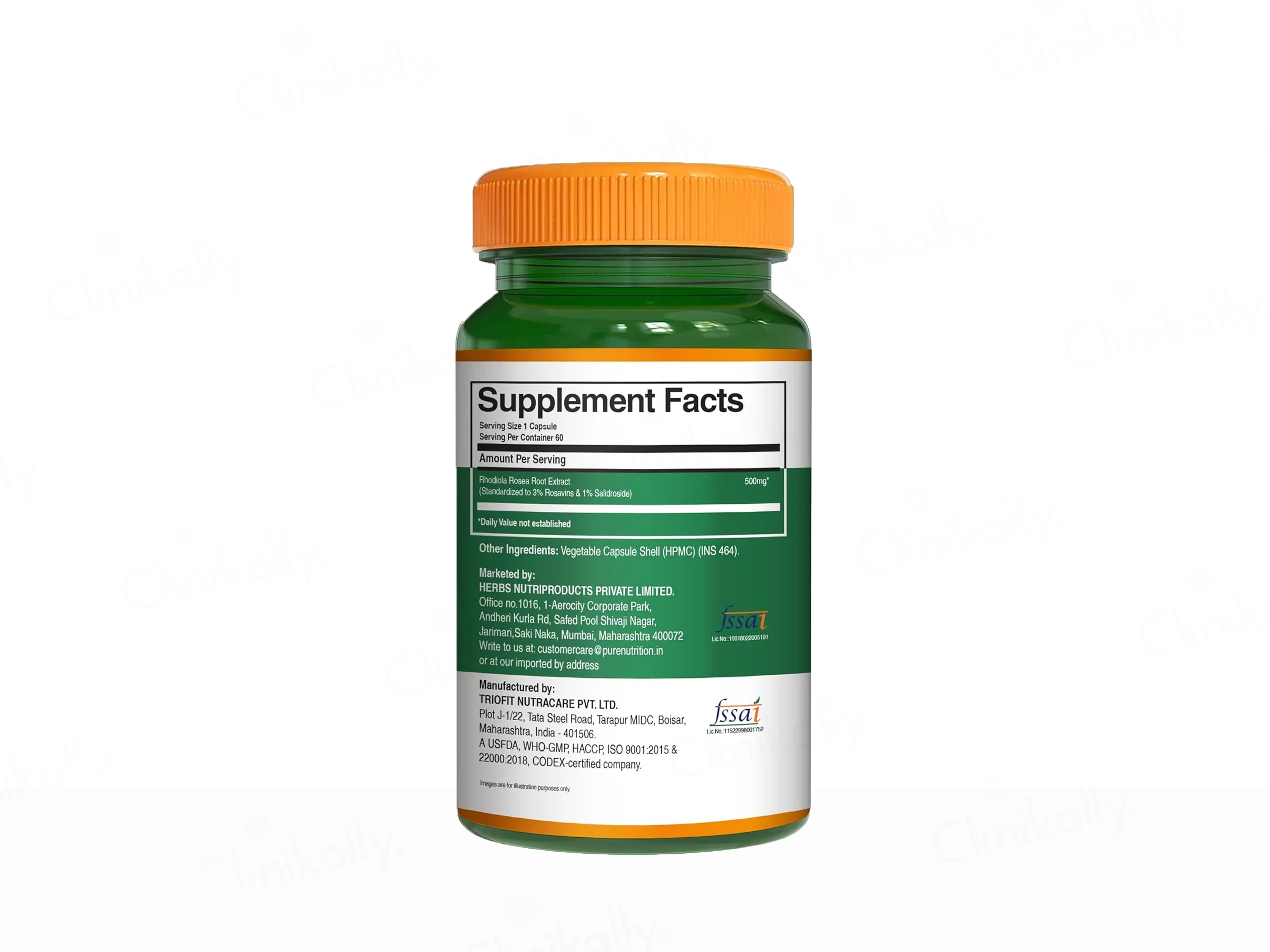 Pure Nutrition Rhodiola Rosea Root Extract Veg Capsule - Image 7
