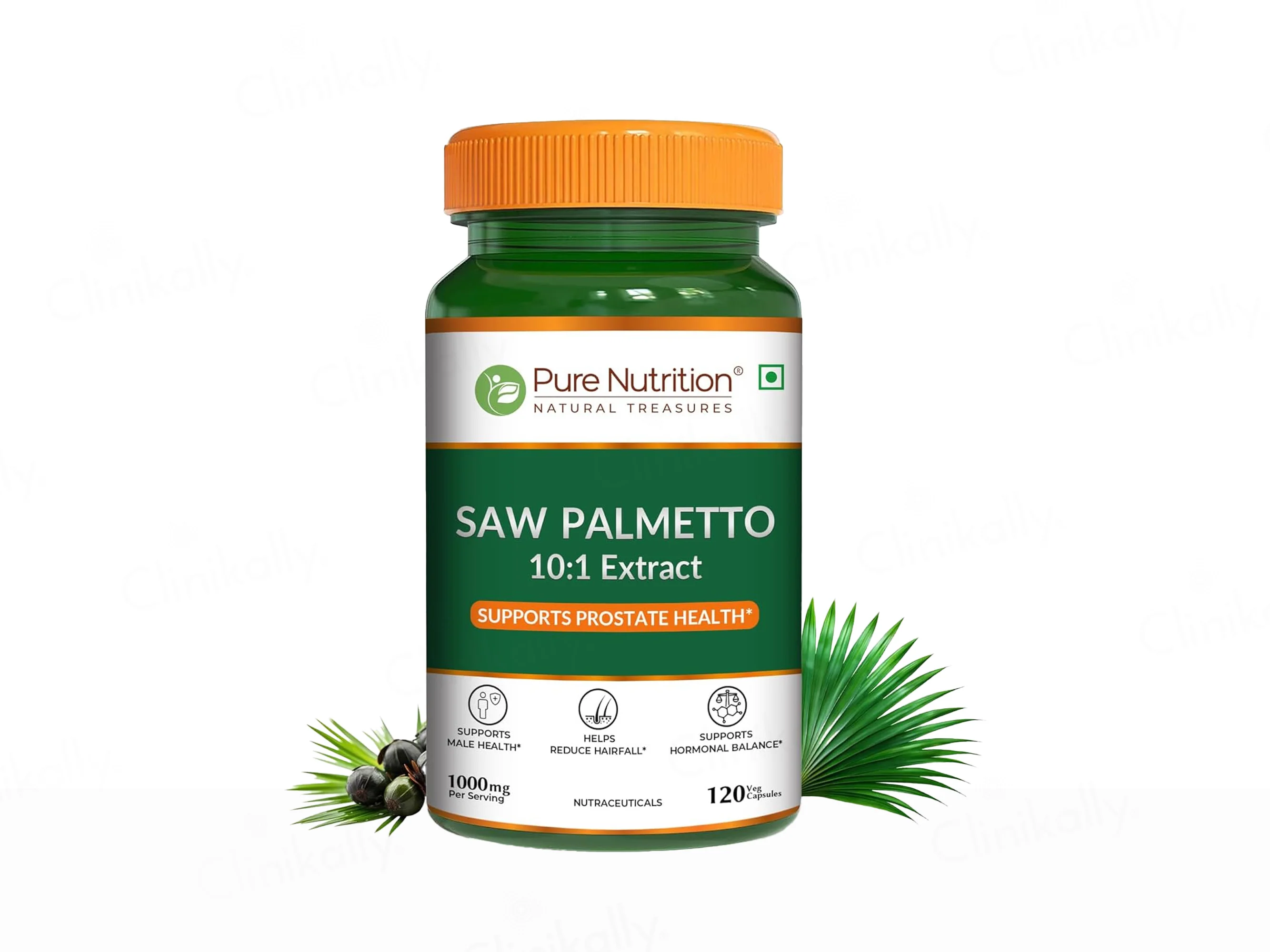 Pure Nutrition Saw Palmetto 1000mg Veg Capsule - Image 6