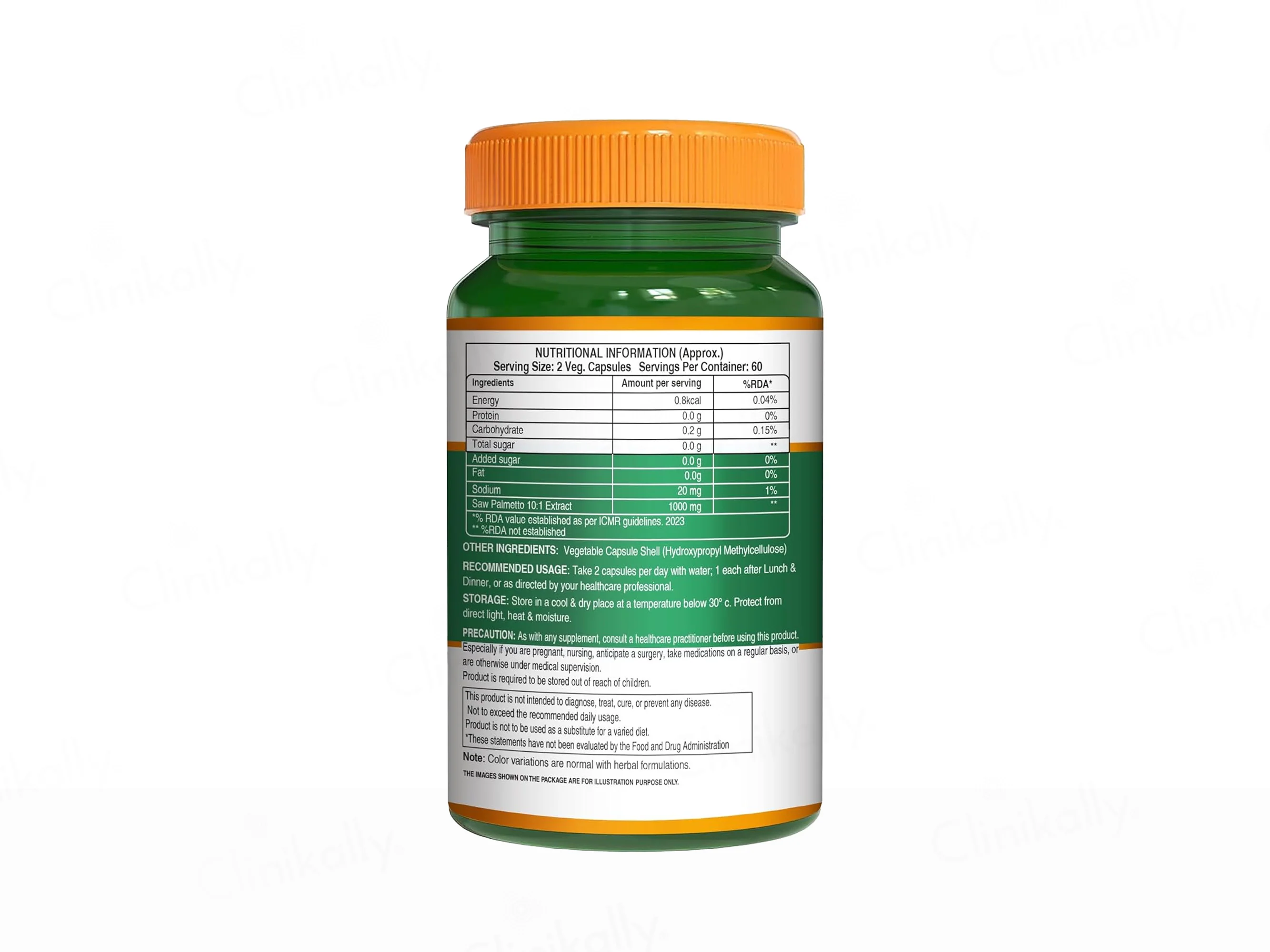 Pure Nutrition Saw Palmetto 1000mg Veg Capsule - Image 8