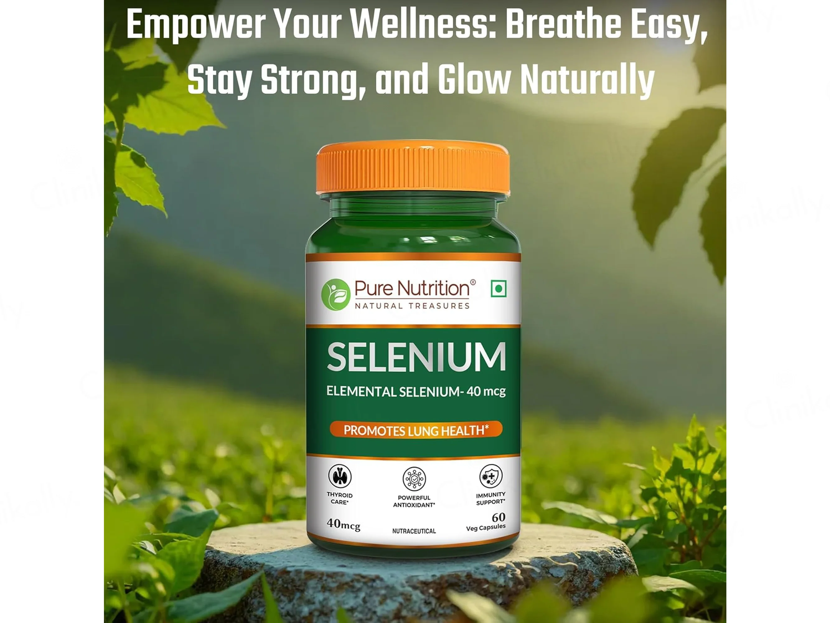 Pure Nutrition Selenium 40mcg Veg Capsule - Image 5