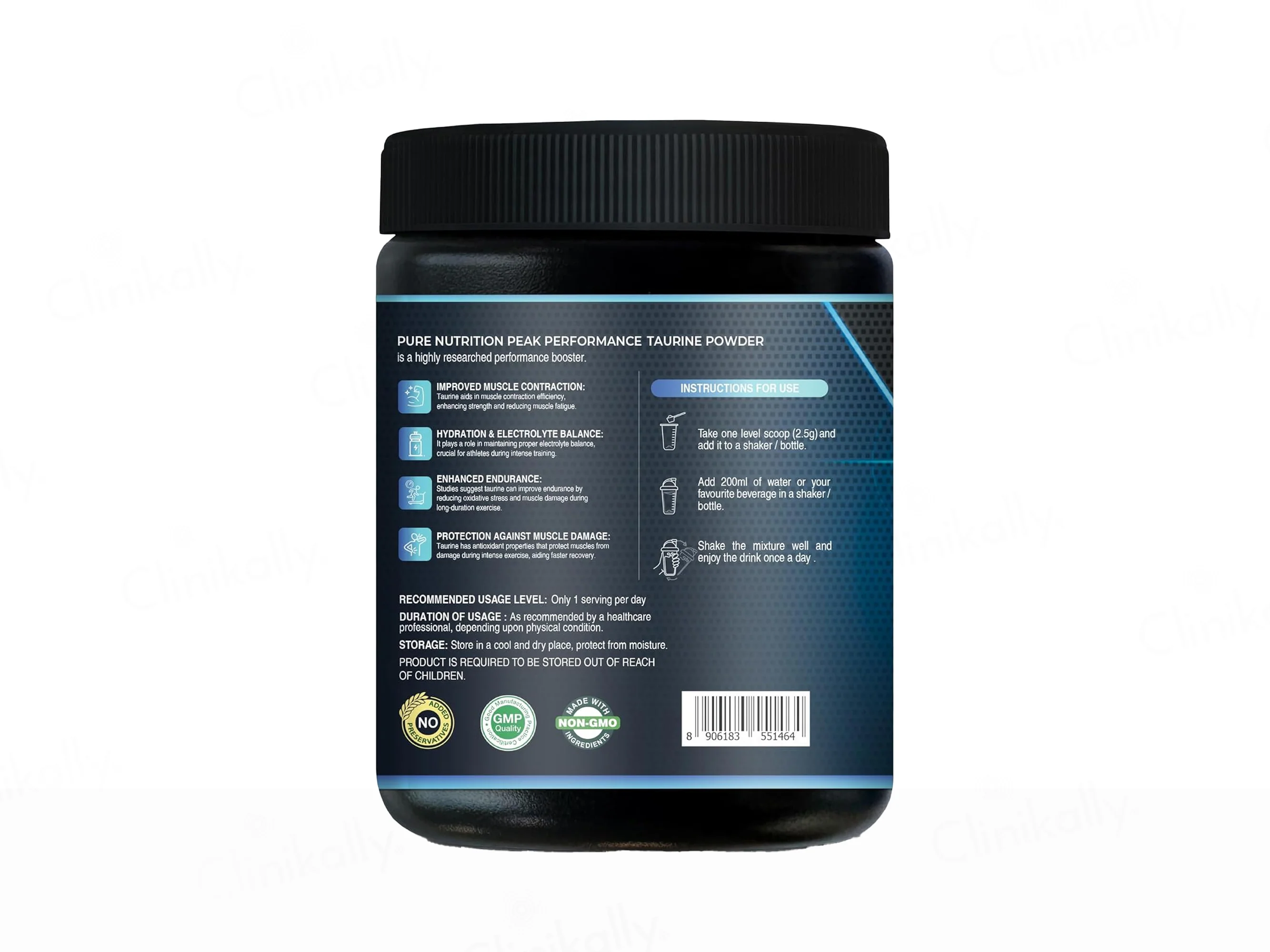 Pure Nutrition Taurine Nutraceutical Powder - Unflavoured - Image 2