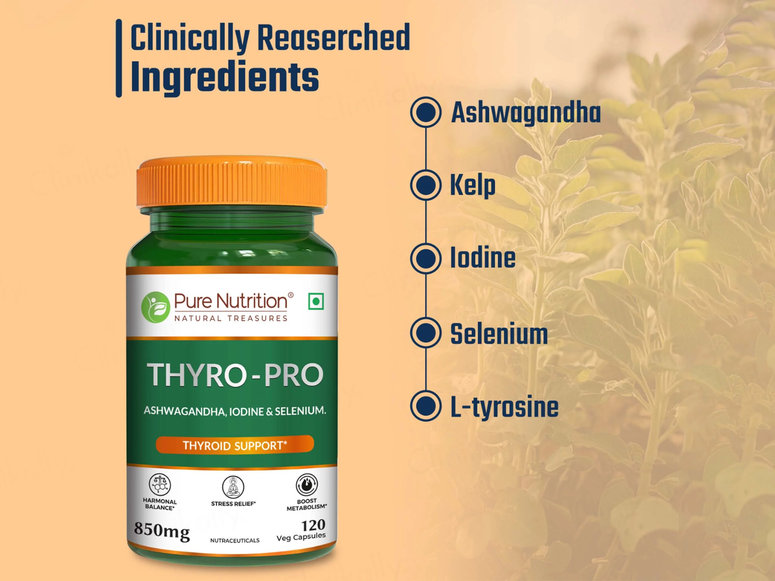 Pure Nutrition Thyro-Pro 850mg Veg Capsule - Image 3