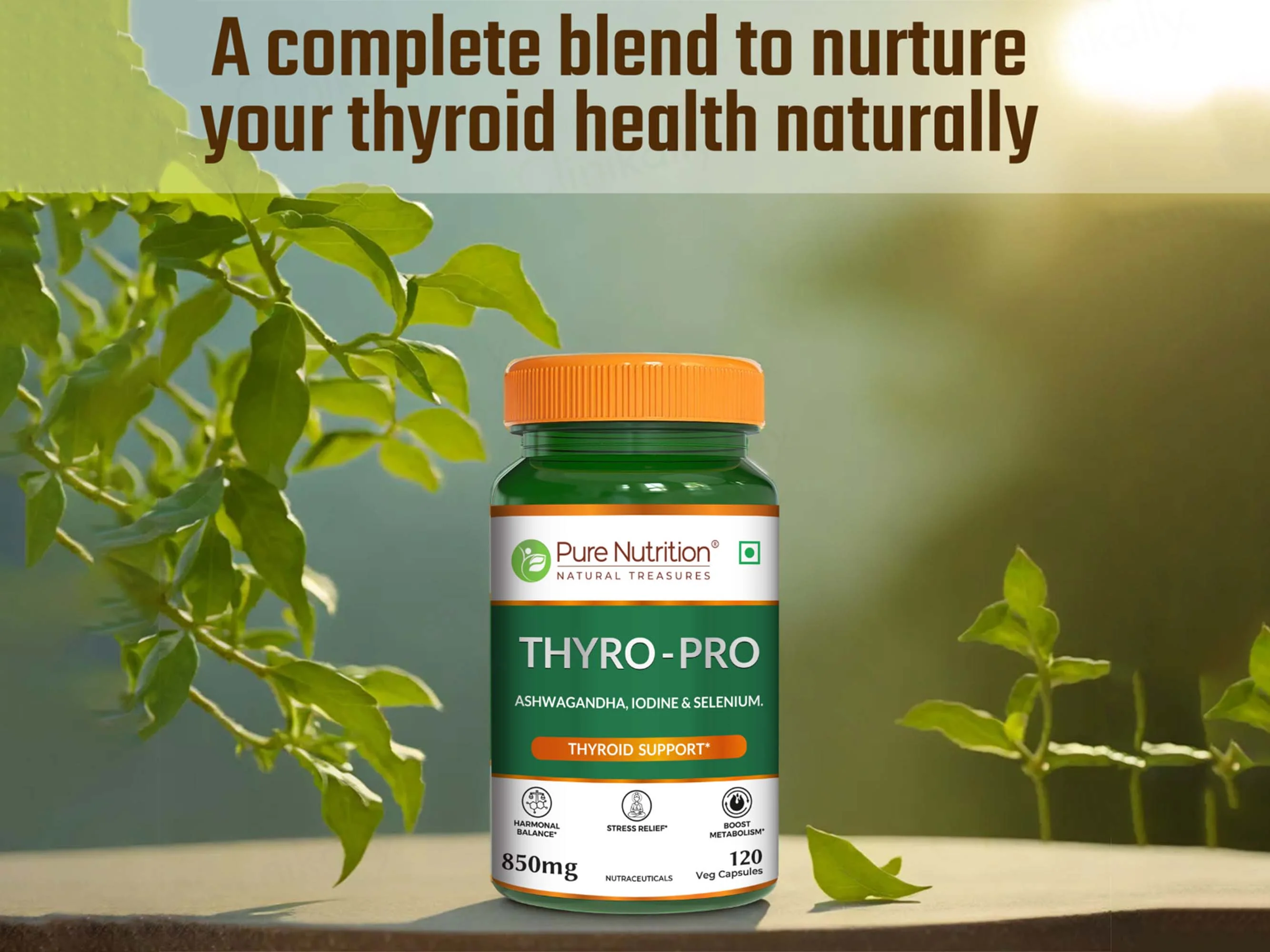 Pure Nutrition Thyro-Pro 850mg Veg Capsule - Image 5