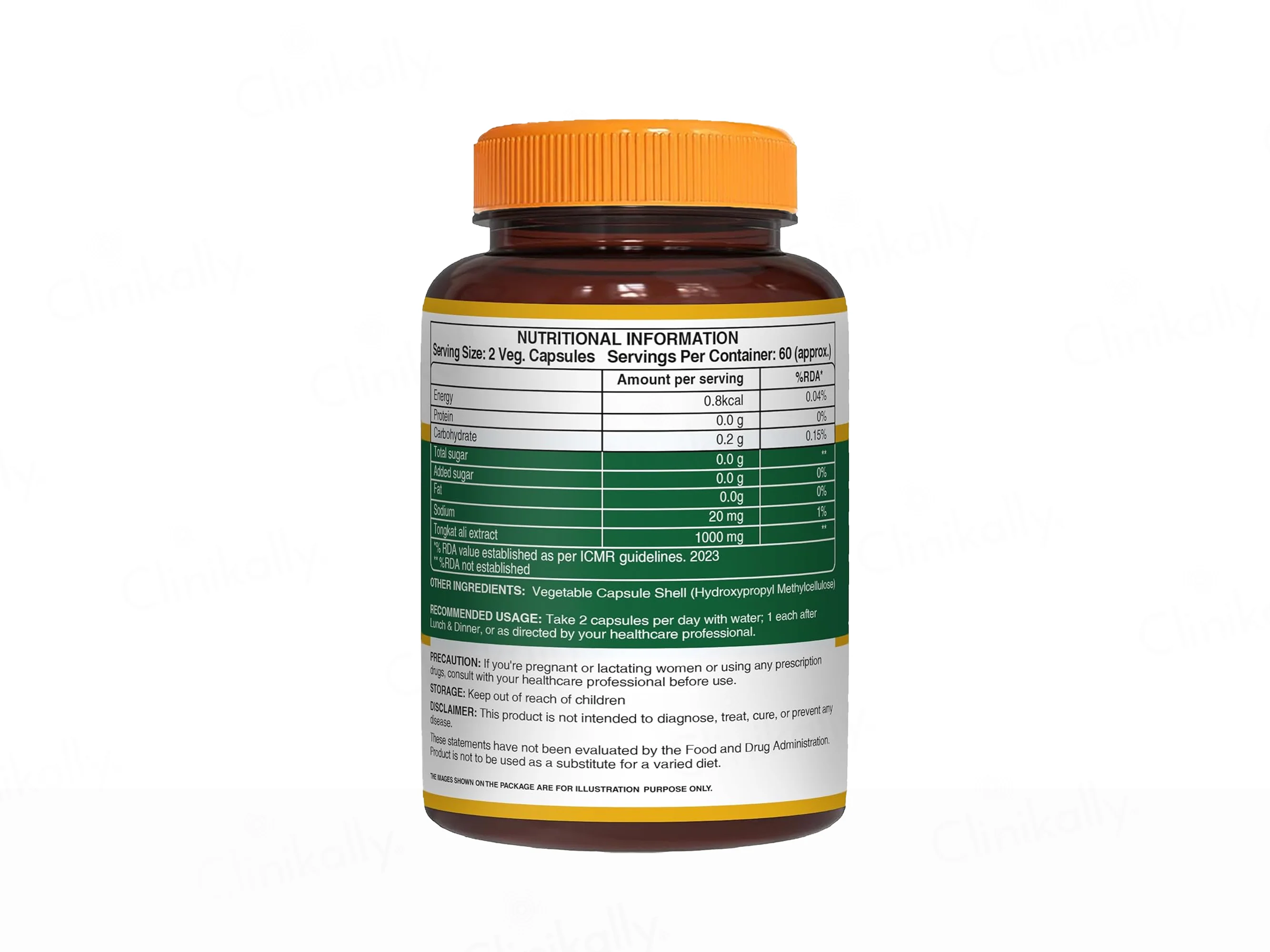 Pure Nutrition Tongkat Ali 1000mg Veg Capsule - Image 5