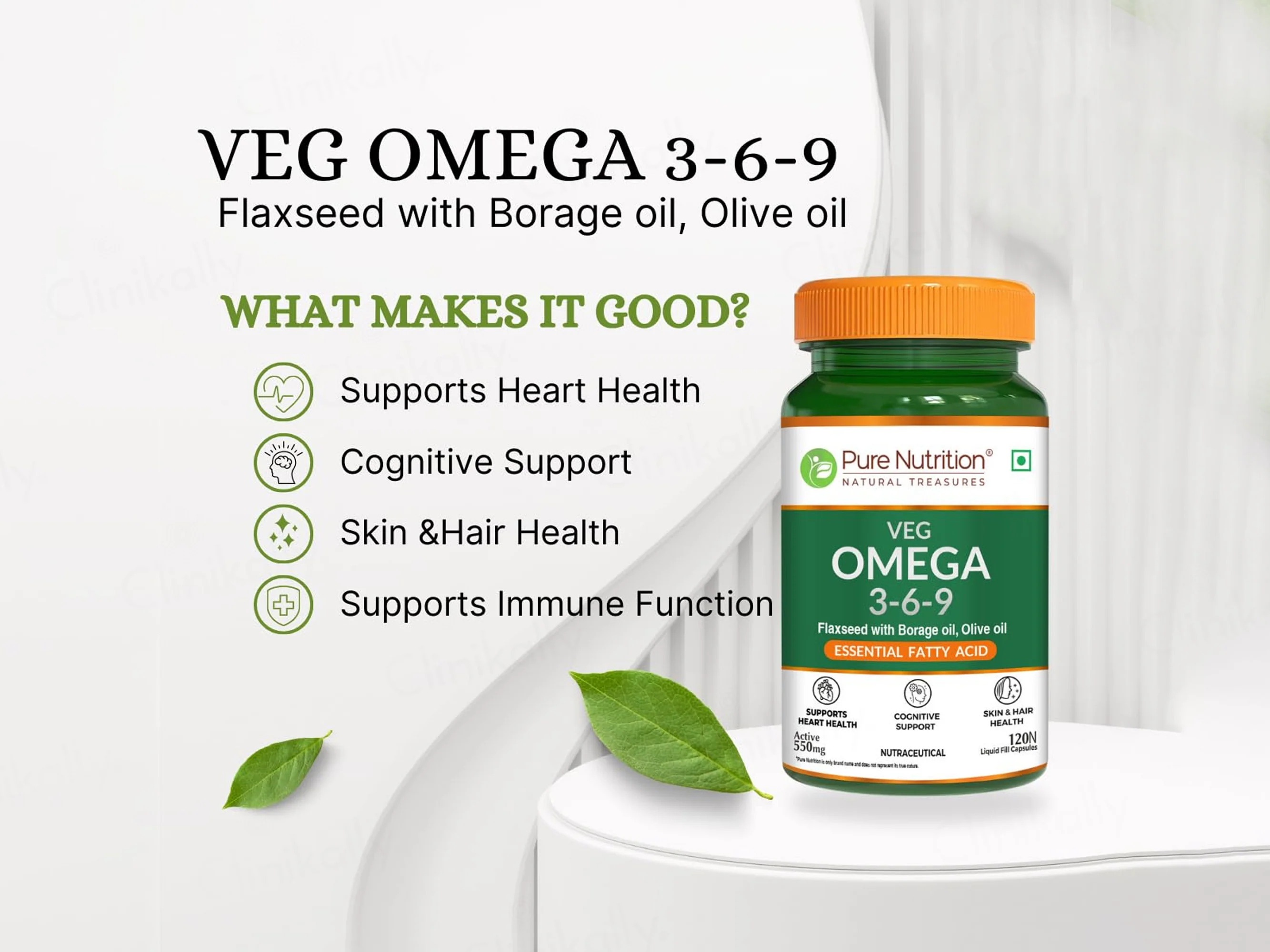Pure Nutrition Veg Omega 3-6-9 Veg Softgel Capsule - Image 6
