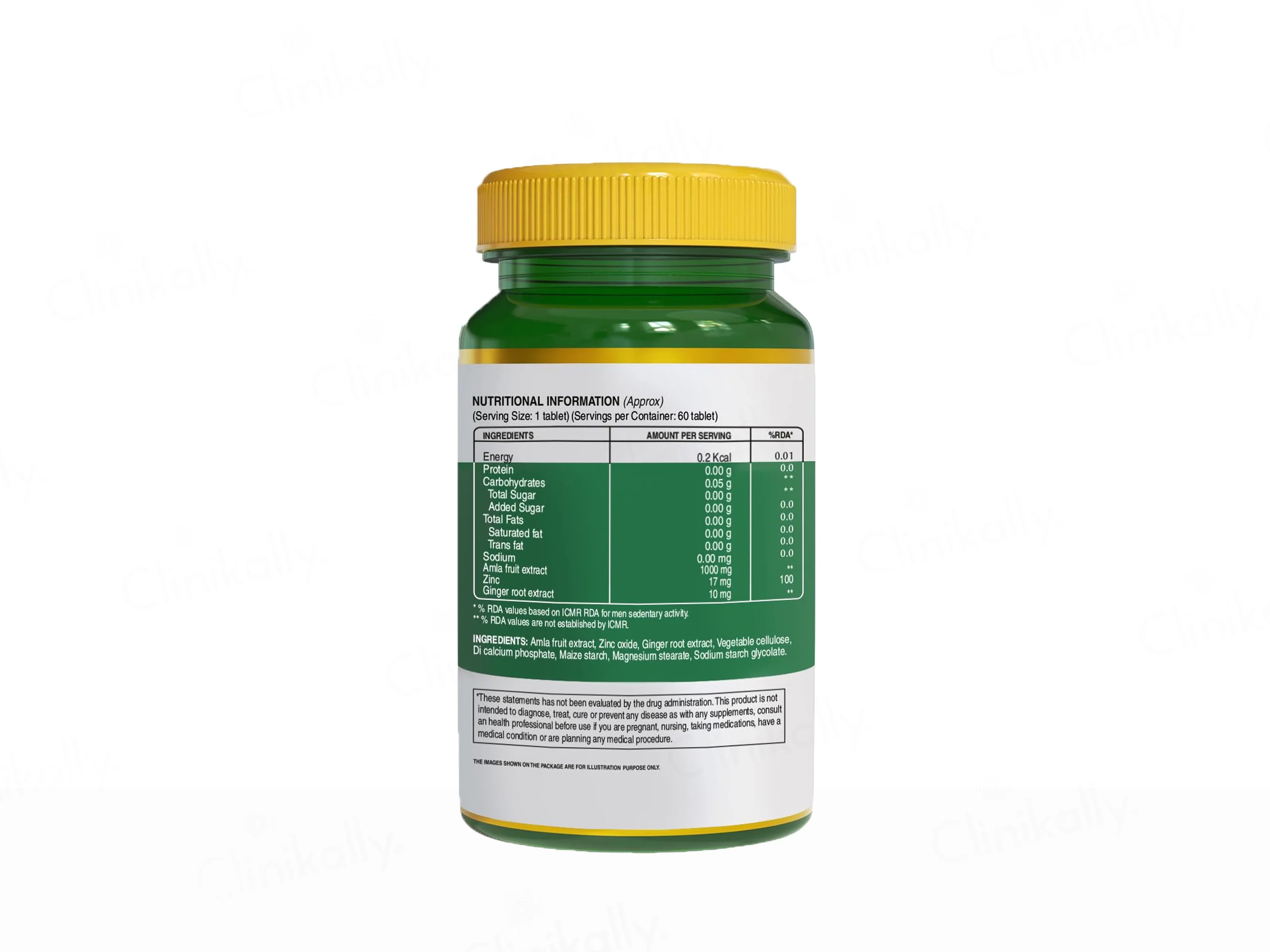 Pure Nutrition Vitamin C With Amla Extract + Zinc Veg Tablet - Image 8