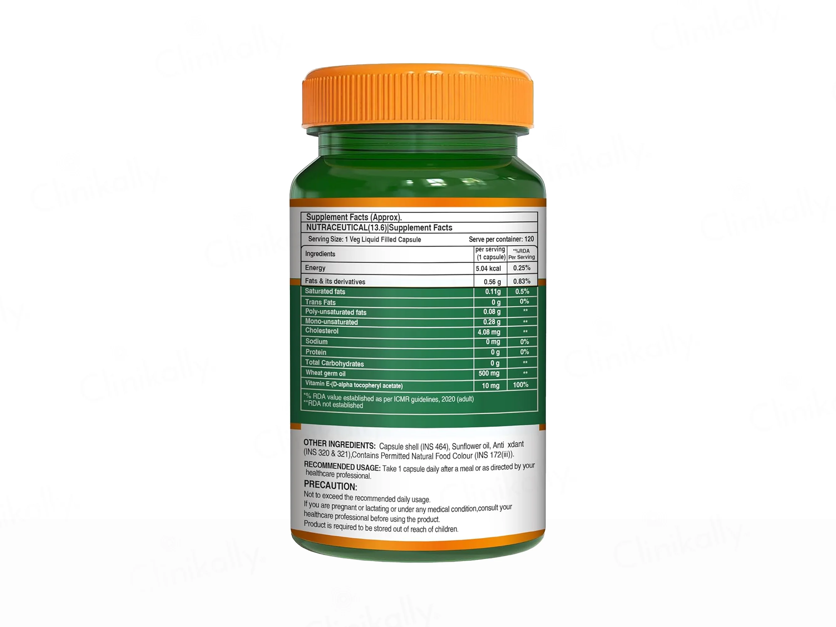 Pure Nutrition Vitamin E With Wheatgerm Oil Liquid Fill Capsule - Image 2