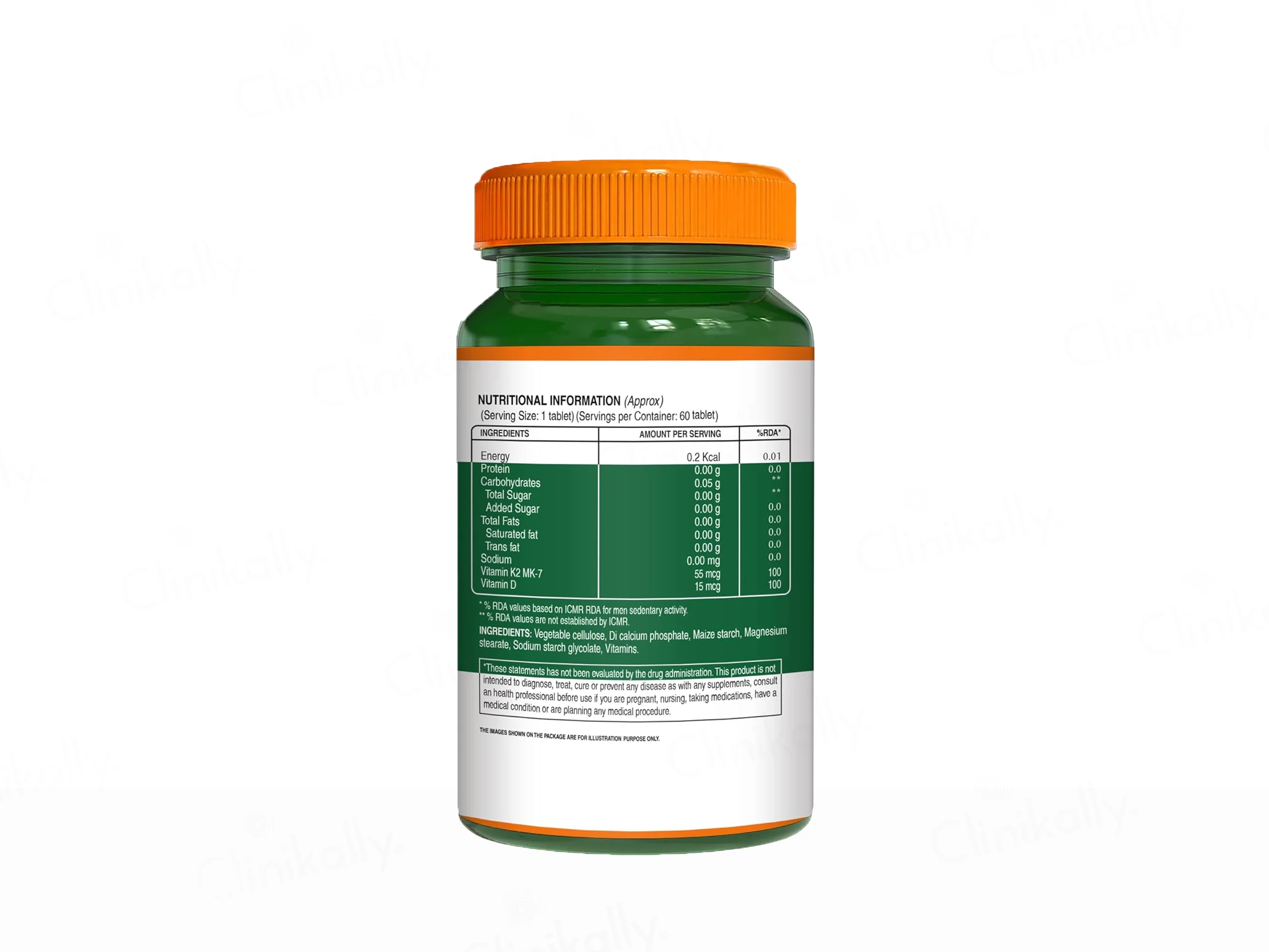 Pure Nutrition Vitamin K2 MK-7 Veg Tablet - Image 2