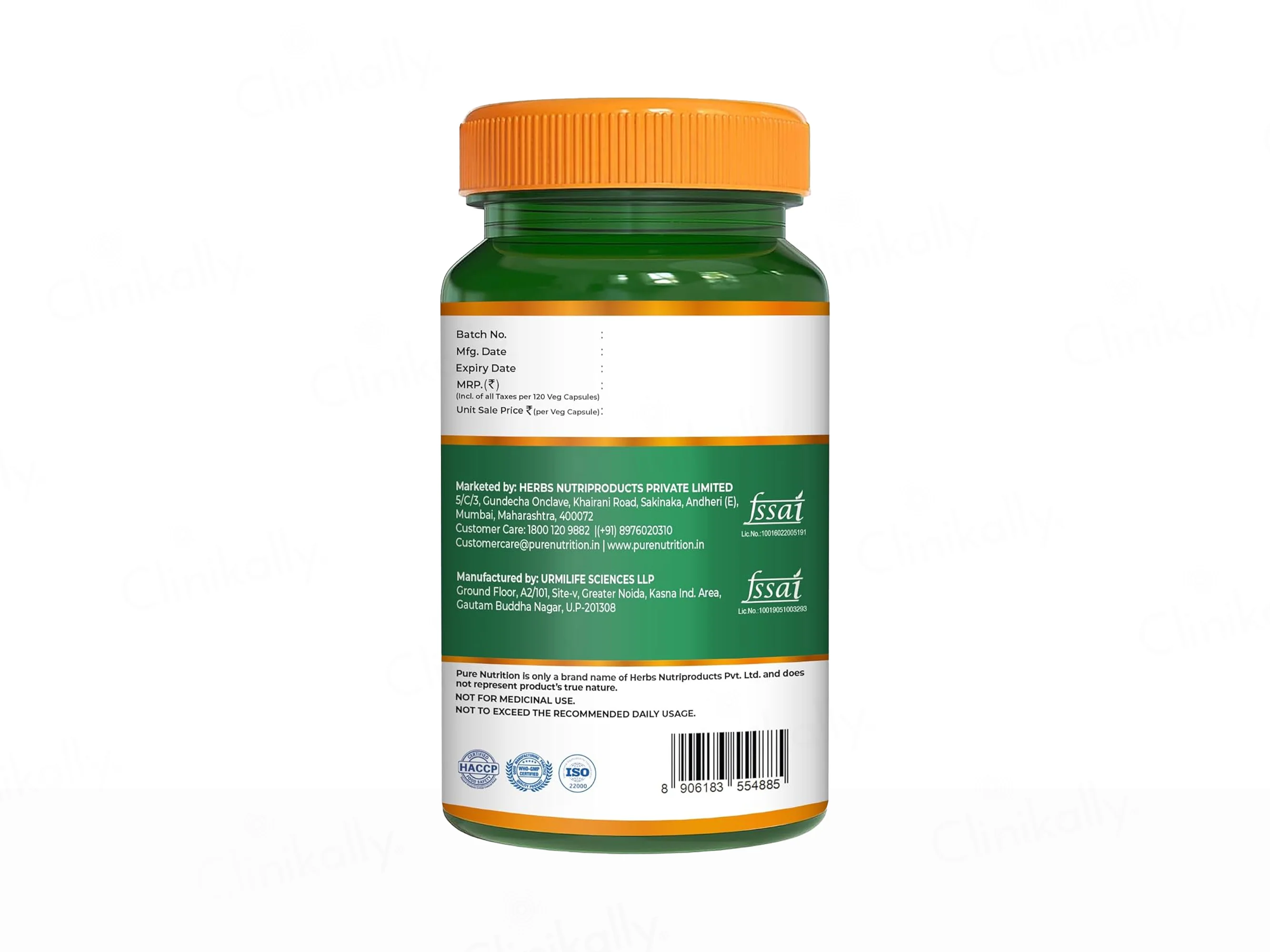 Pure Nutrition Zinc Asparto Glycinate 66mg Veg Capsule - Image 8