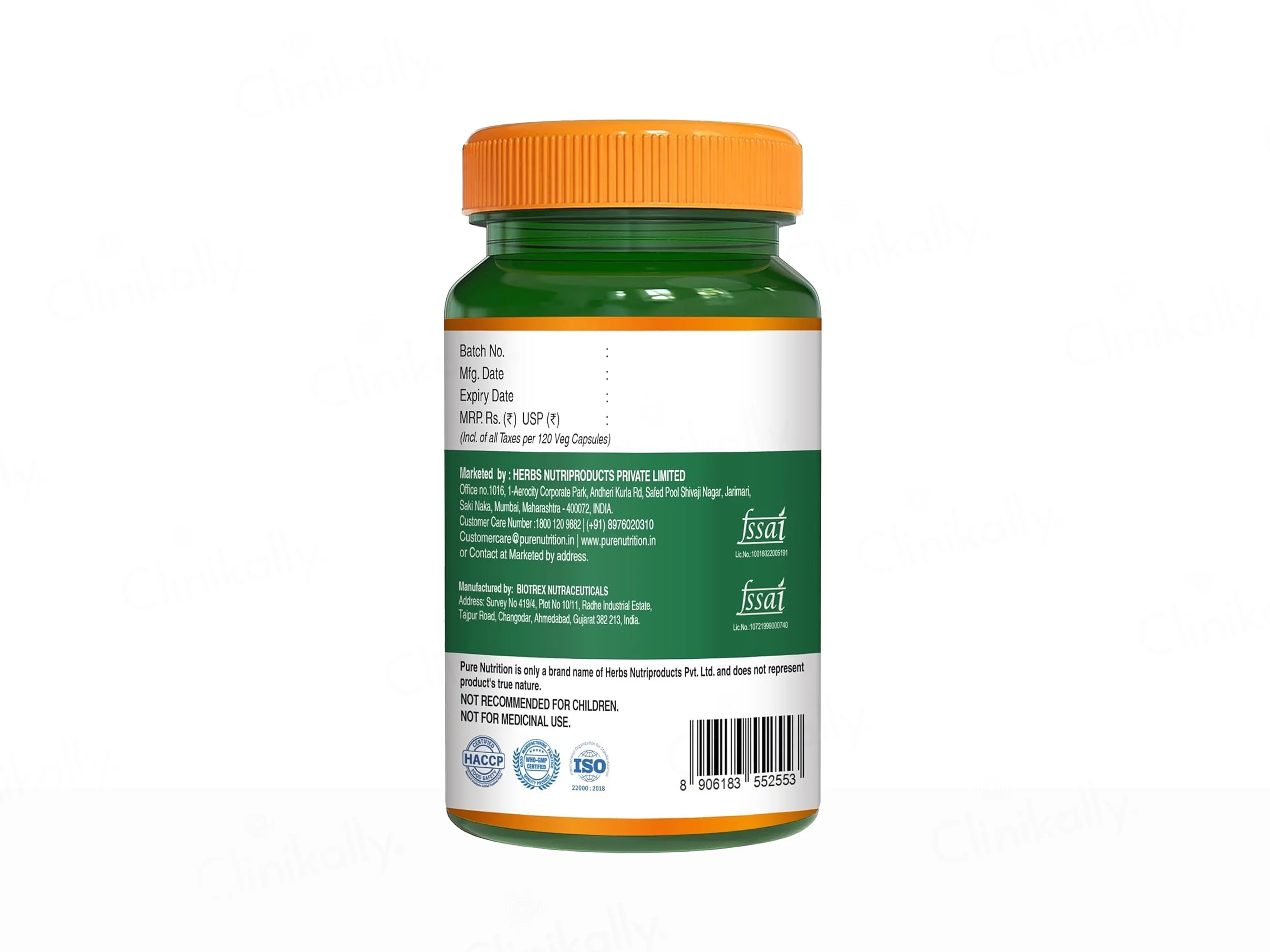 Pure Nutrition Zinc Methionine + Copper 45.7mg Veg Capsule - Image 7