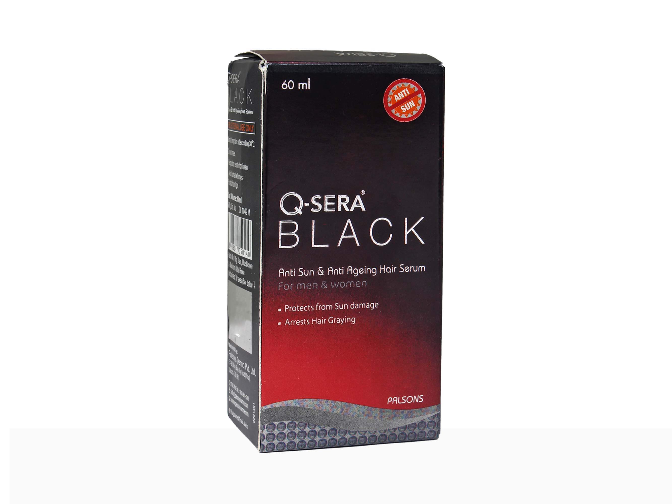 Q-Sera Black Serum Anti Sun & Anti Ageing Hair Serum - Image 3