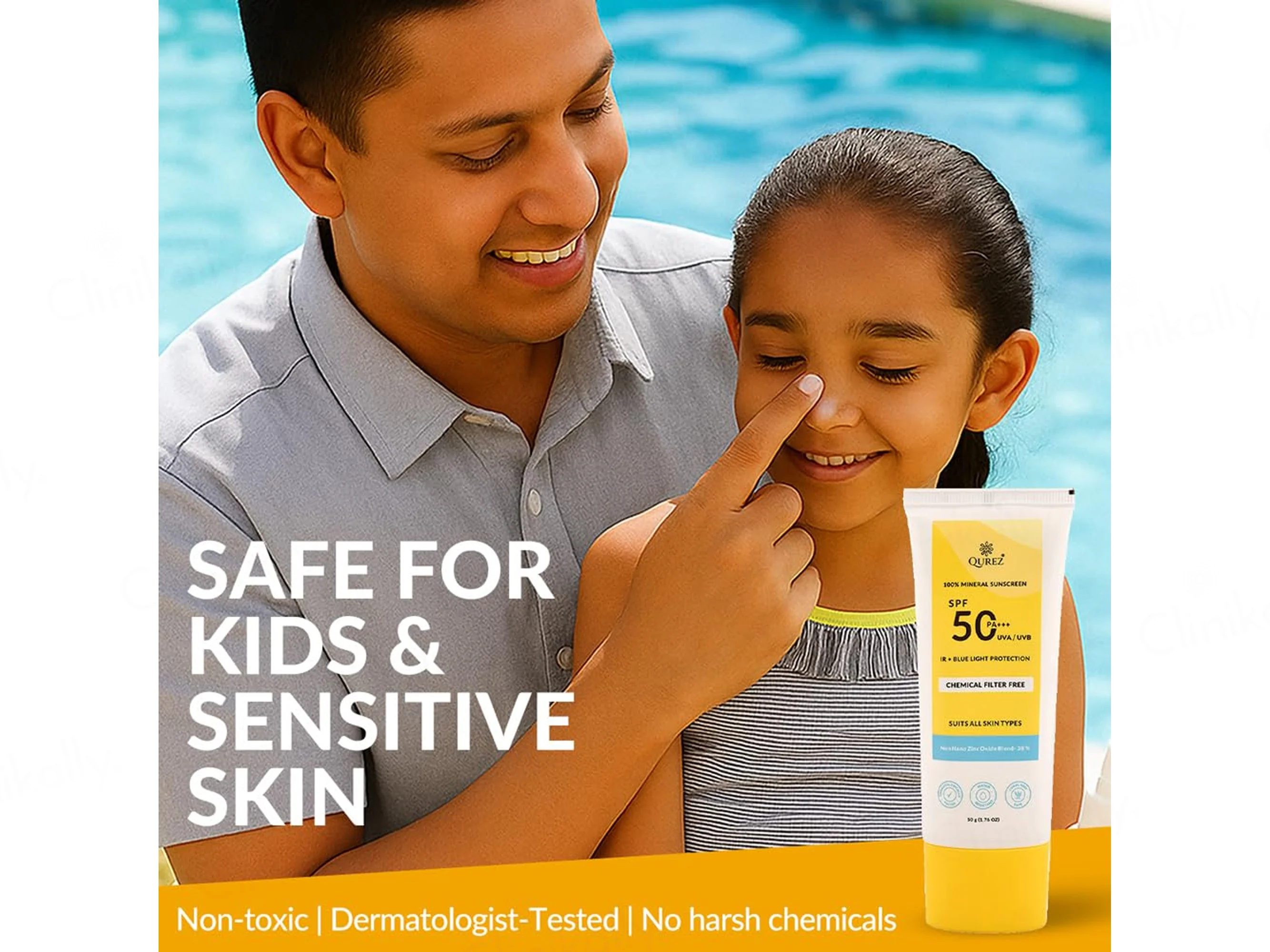 Qurez 100% Mineral IR + Blue Light Protection Sunscreen SPF 50 PA+++ - Image 6