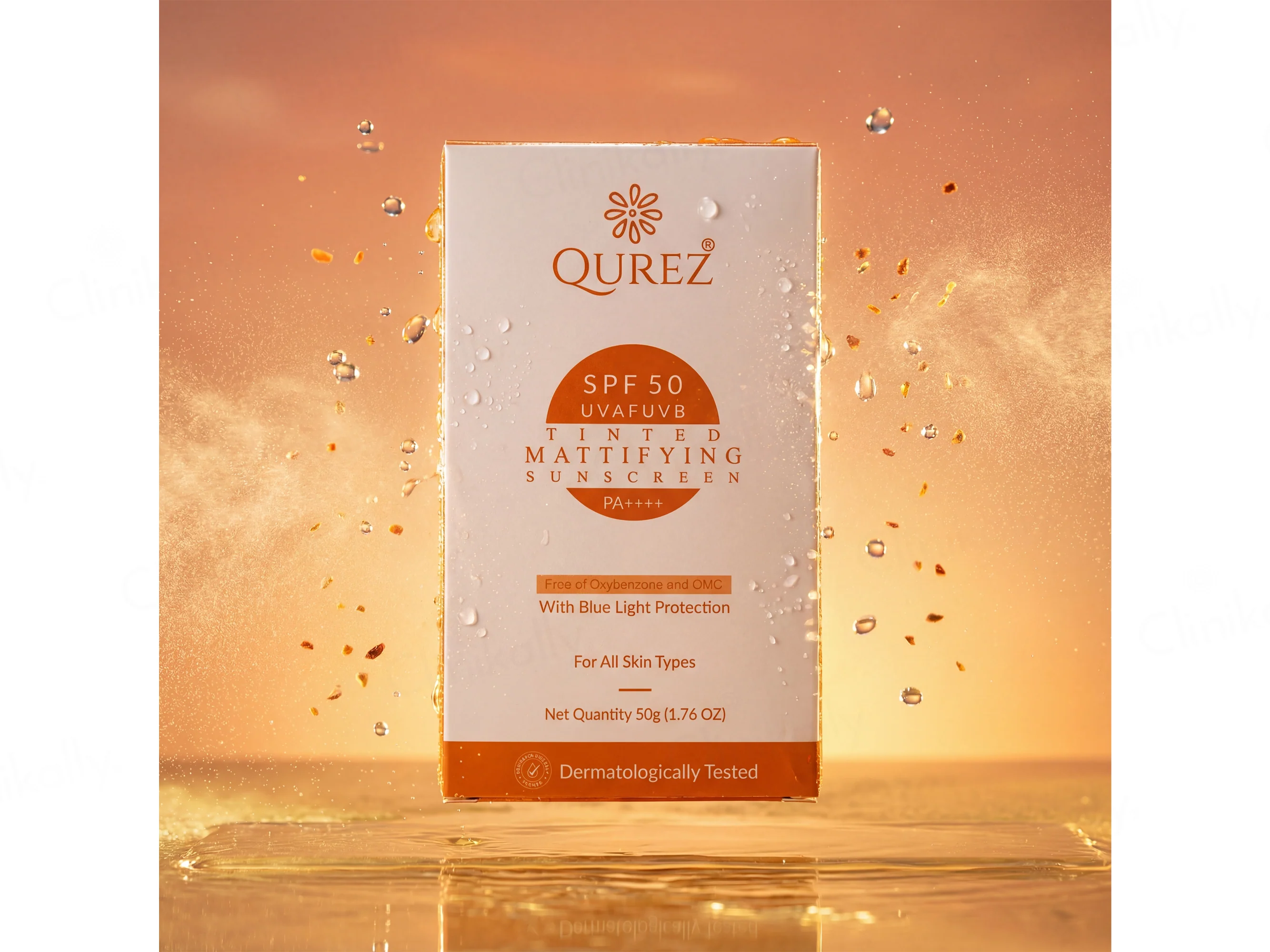 Qurez Tinted Mattifying Sunscreen SPF 50 PA++++ - Image 3