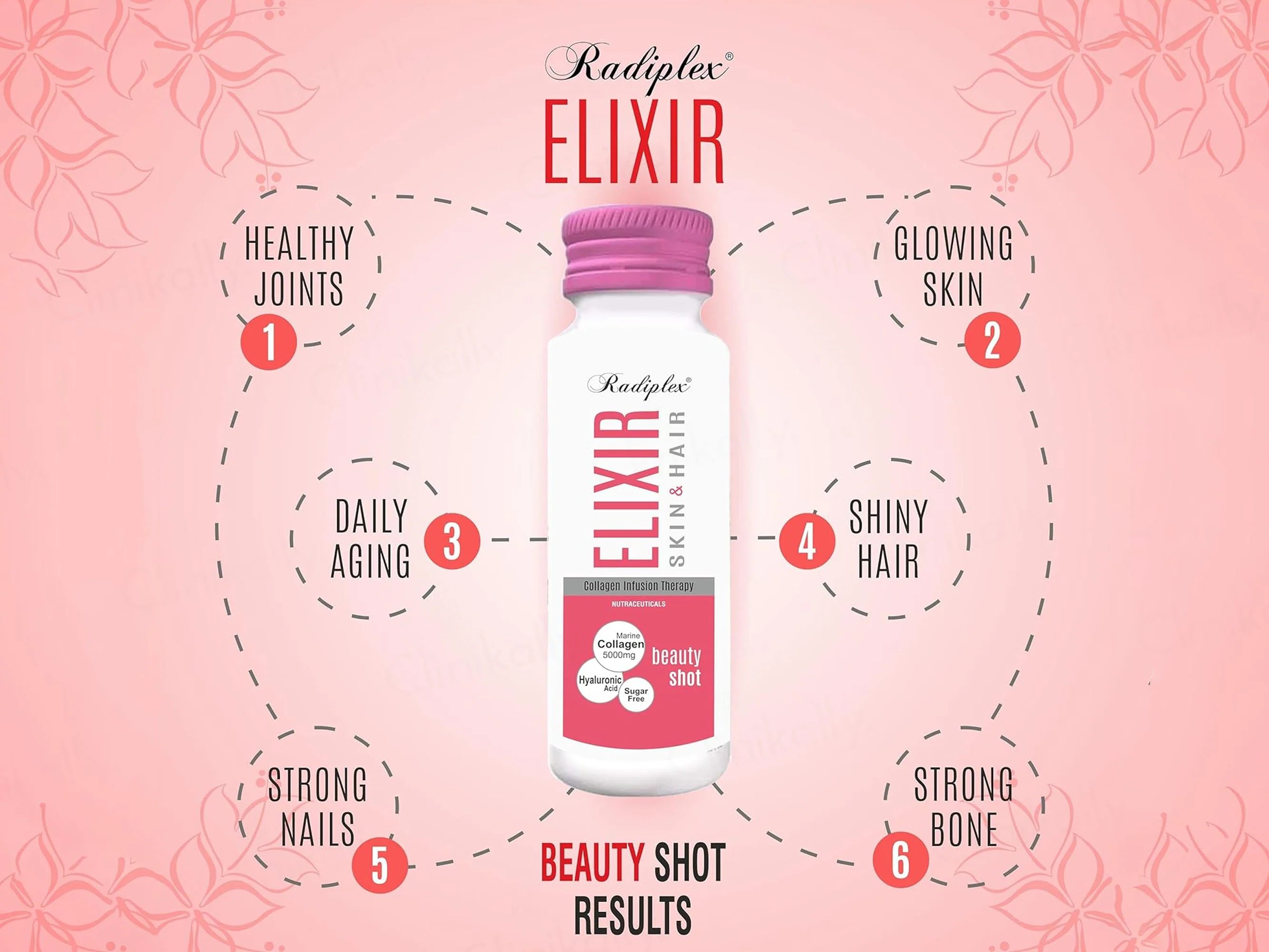 Radiplex Elixir Skin & Hair Collagen Infusion Therapy Beauty Shots - Image 4