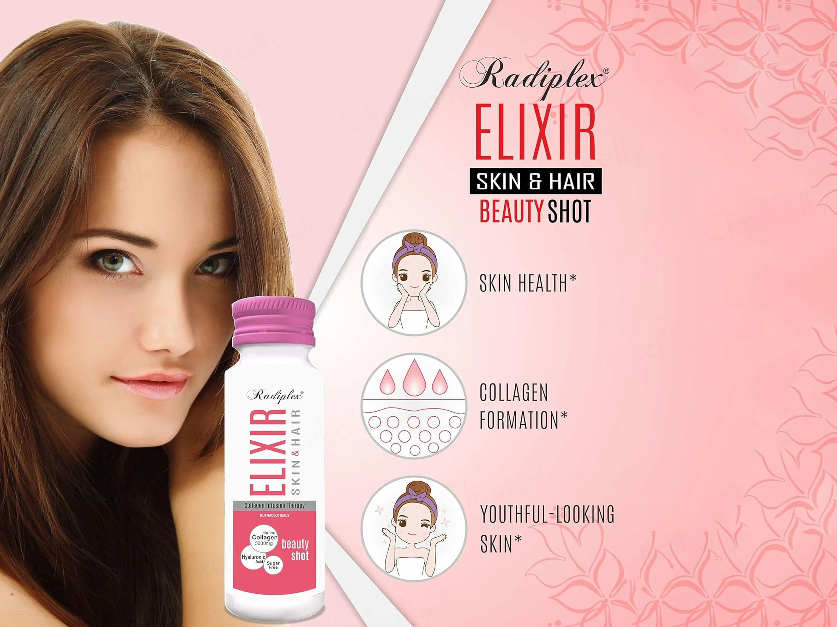 Radiplex Elixir Skin & Hair Collagen Infusion Therapy Beauty Shots - Image 8