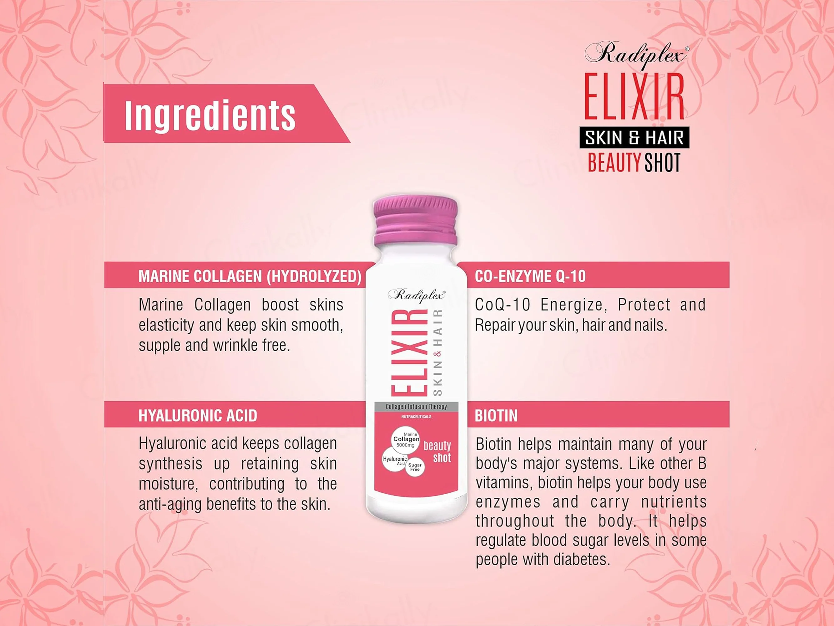 Radiplex Elixir Skin & Hair Collagen Infusion Therapy Beauty Shots - Image 9