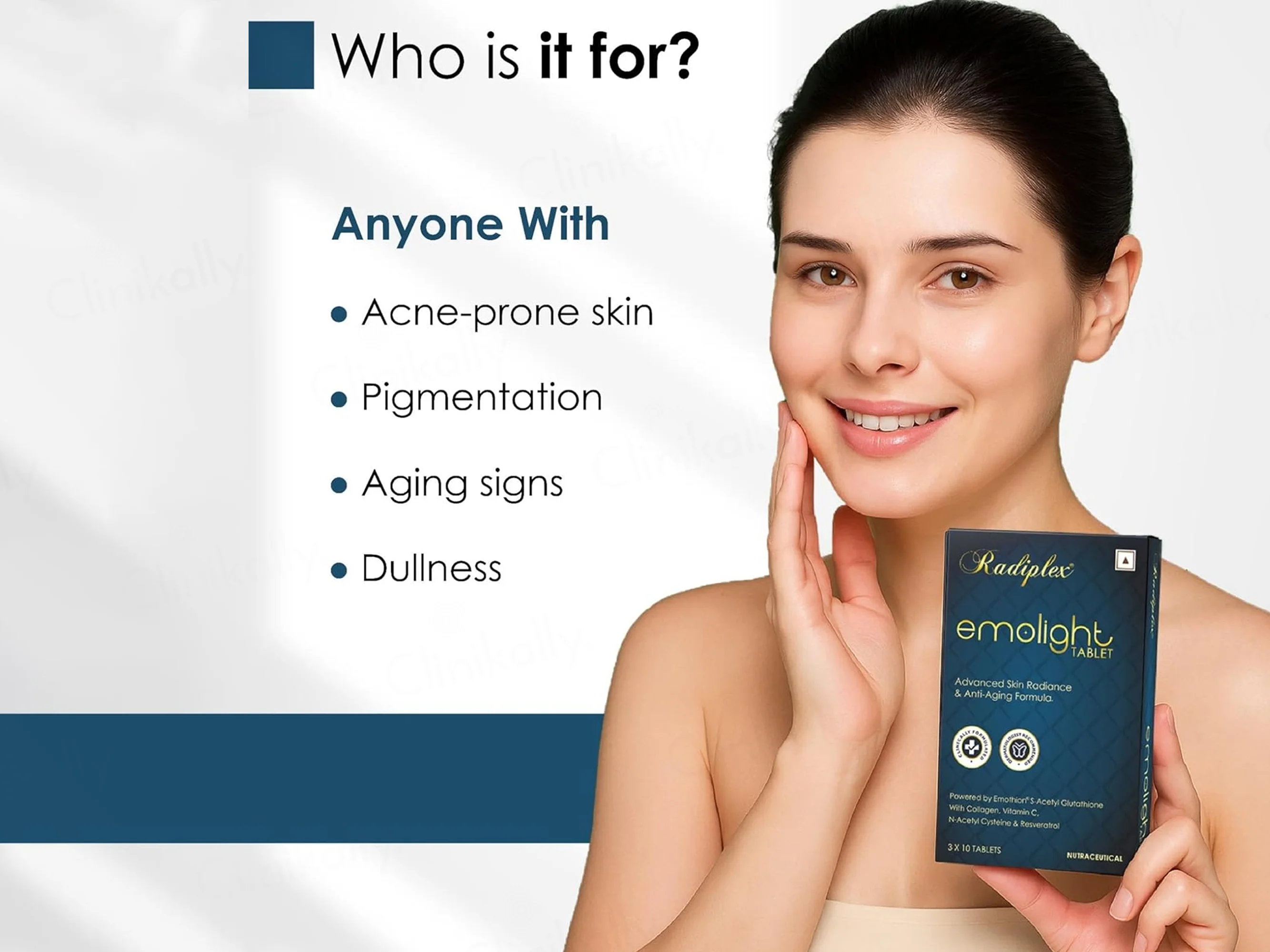Radiplex Emolight Advanced Skin Radiance & Anti-Aging Nutraceutical Tablet - Image 5