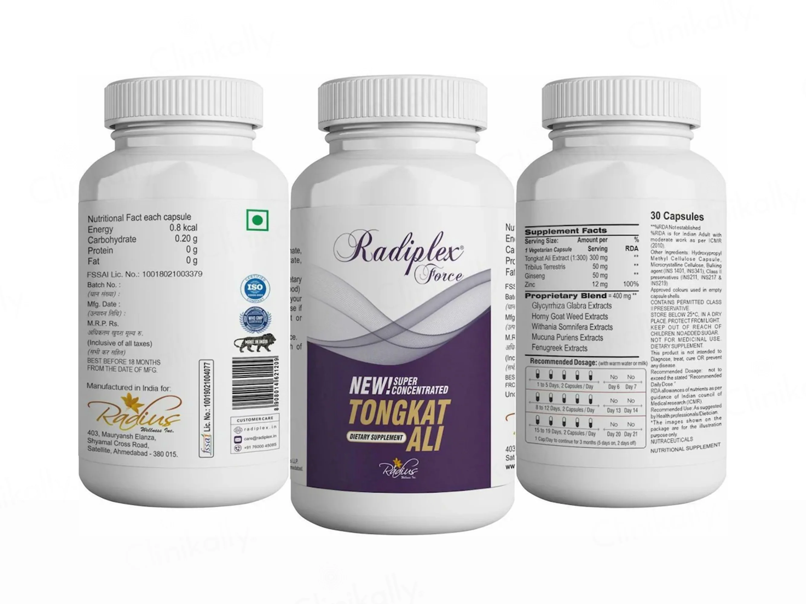 Radiplex Force Super Concentrated Tongkat Ali Nutraceutical Capsule - Image 2