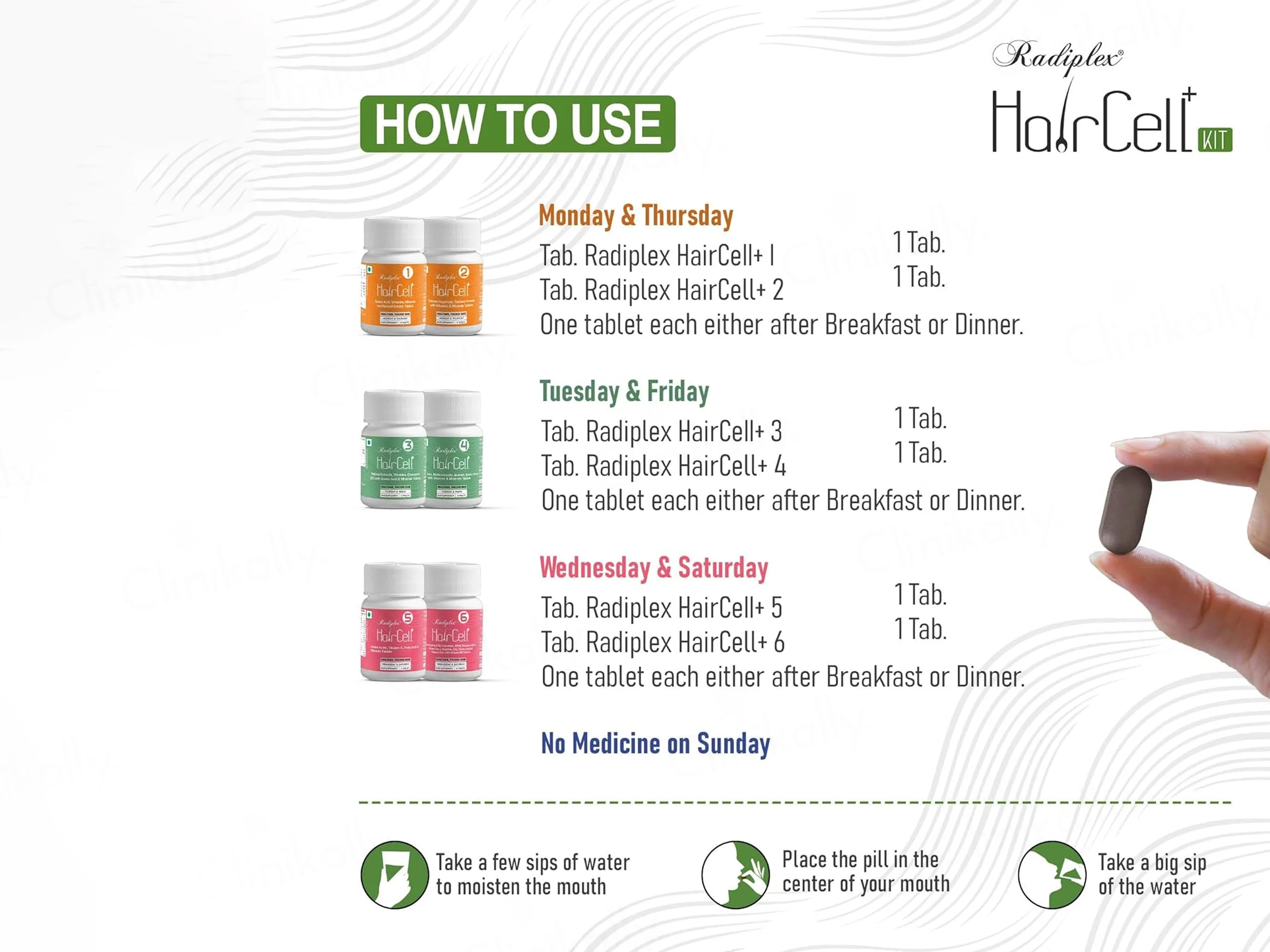 Radiplex Haircell+ Advanced Cyclical Therapy Hair Supplement Kit - Image 5