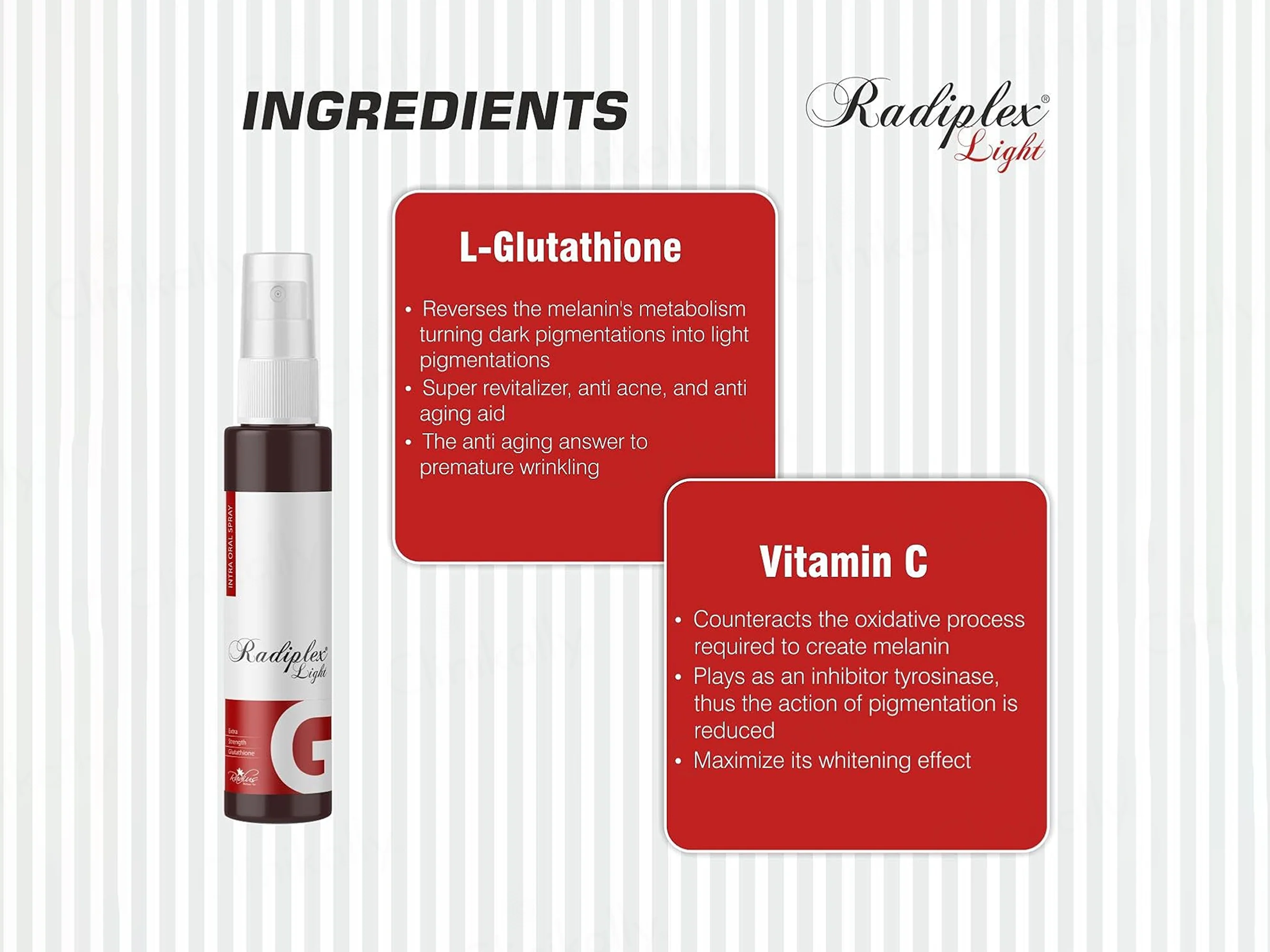 Radiplex Light Extra Strength Glutathione Intra Oral Spray - Image 4