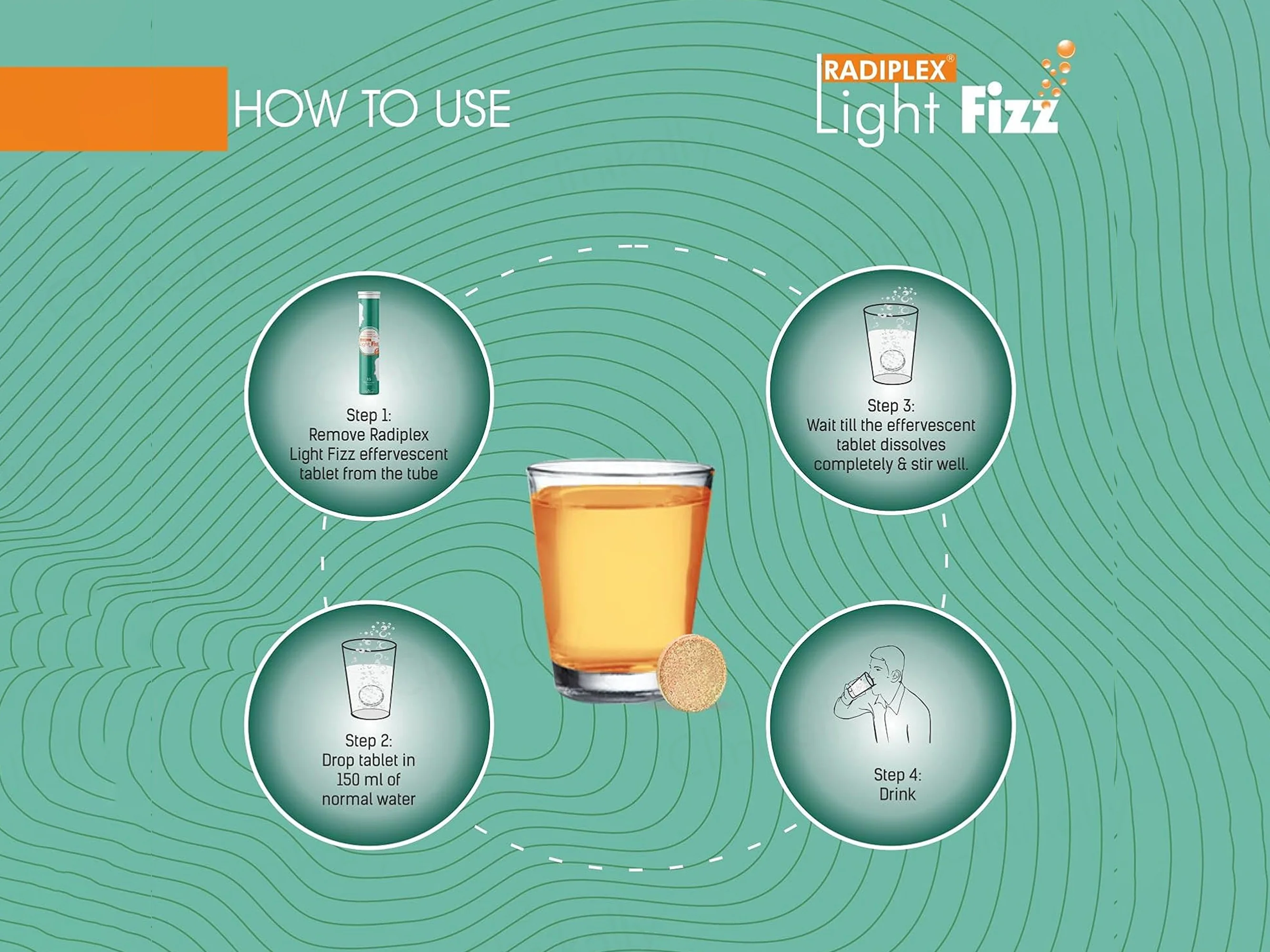 Radiplex Light Fizz Glutathione & Vitamin C Sugar Free Effervescent Tablet - Image 6